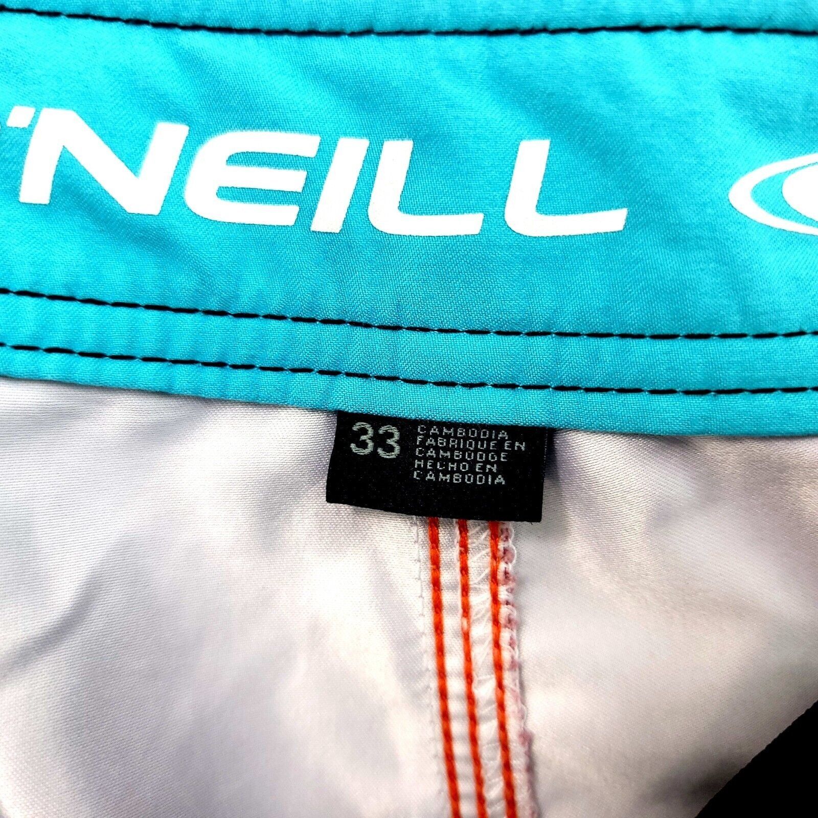 O'Neill O'Neill Red Orange Blue Patchwork Board Shorts Cargo Pocket Size US 34 / EU 50 - 6 Thumbnail