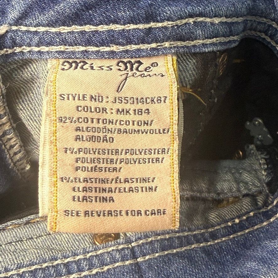 Miss Me Miss Me Women's Distressed Skinny Jeans Blue Size 28 Size 28" / US 6 / IT 42 - 2 Thumbnail