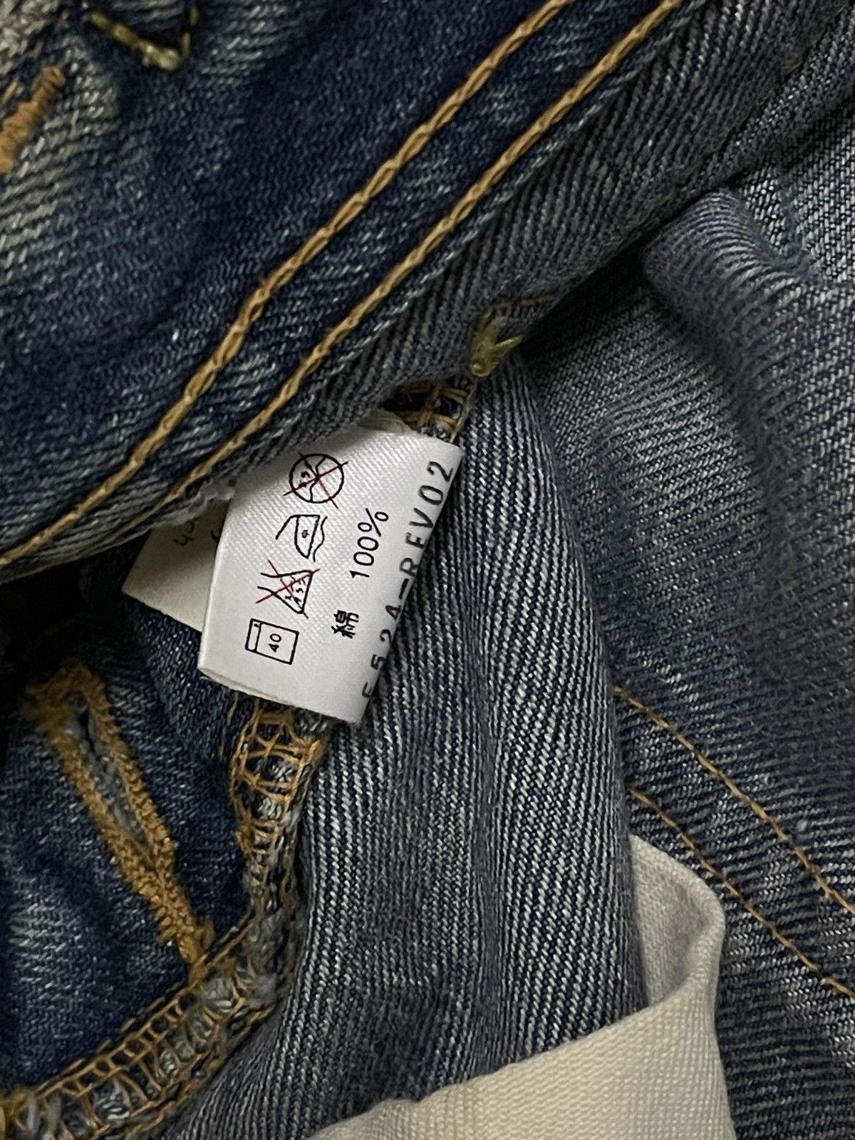 Lee VINTAGE LEE OG 90S DESIGNER BUCKLE SELVEDGE DENIM Size US 29 - 17 Thumbnail