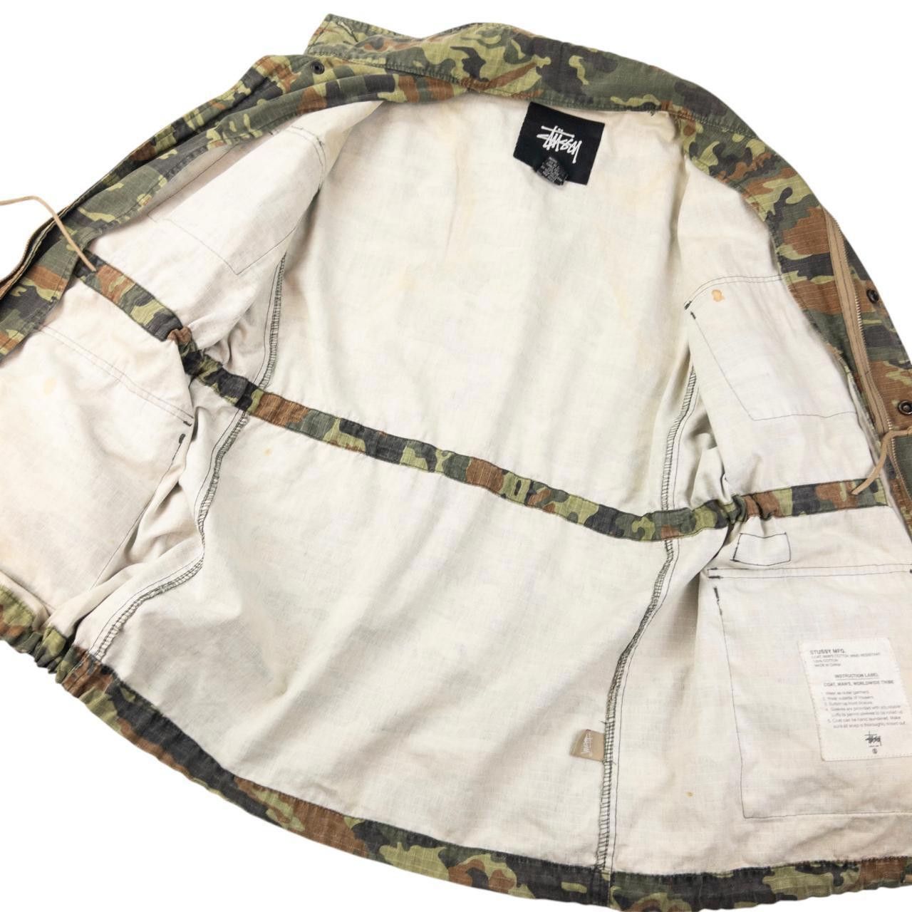 Stussy Vintage Stussy Camo Zip Up Cargo Jacket Size M Size US M / EU 48-50 / 2 - 5 Thumbnail