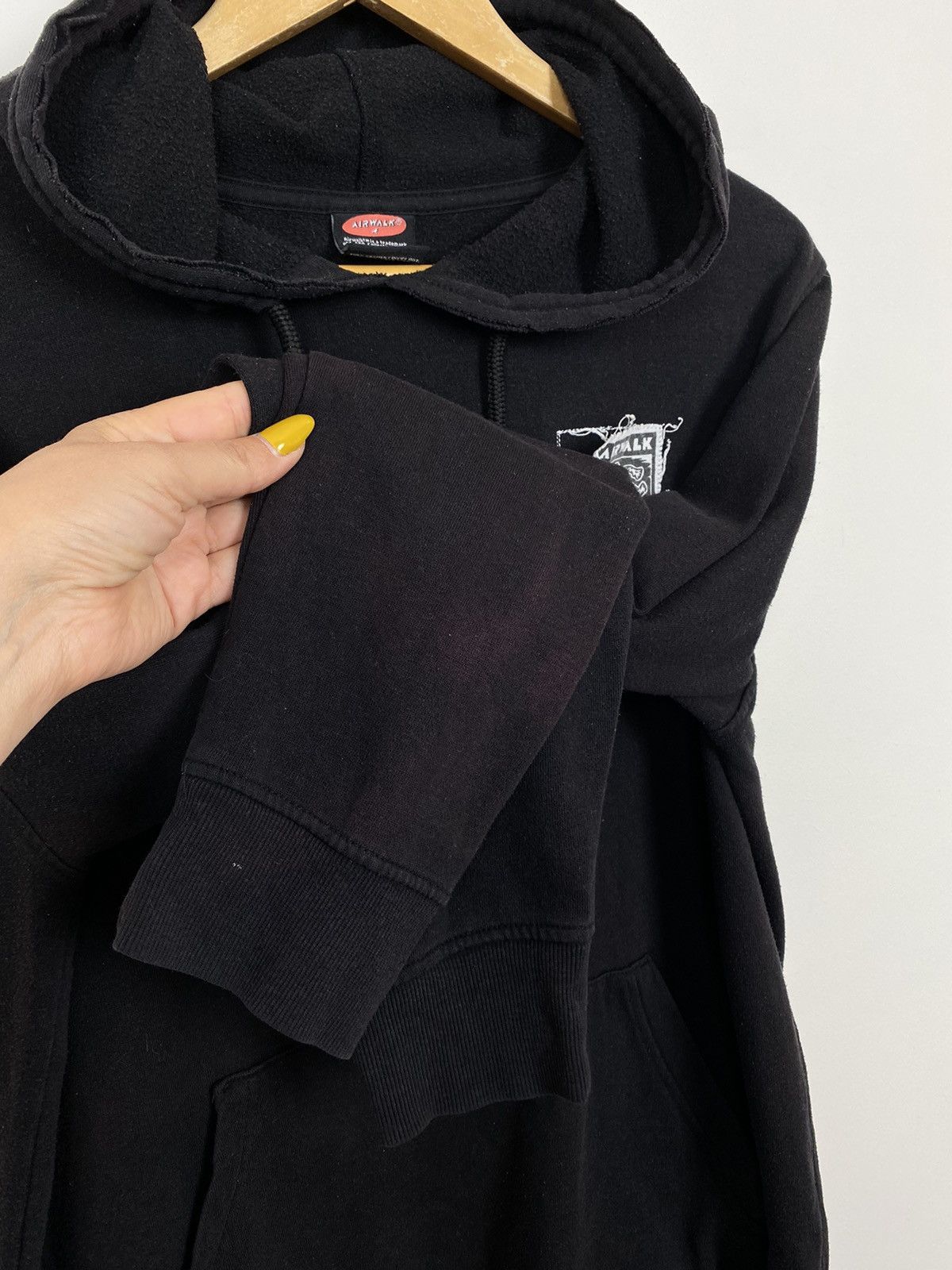 Airwalk AIRWALK Long Sleeve Hoodie Sweatshirt Mens Size Medium Black Size US M / EU 48-50 / 2 - 7 Thumbnail