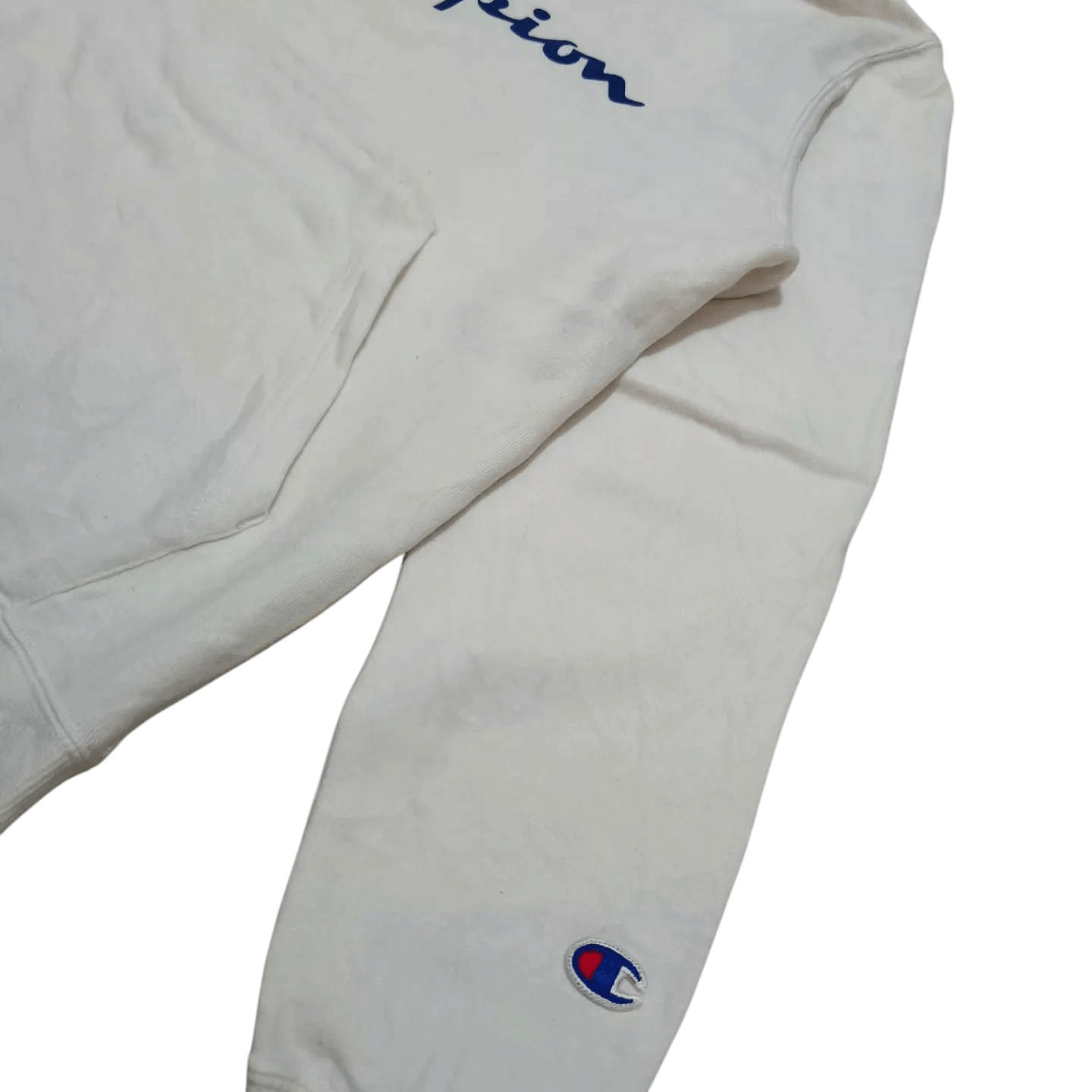 Champion Vintage 90s Y2K Champion White Hoodie Jacket Size US S / EU 44-46 / 1 - 4 Thumbnail