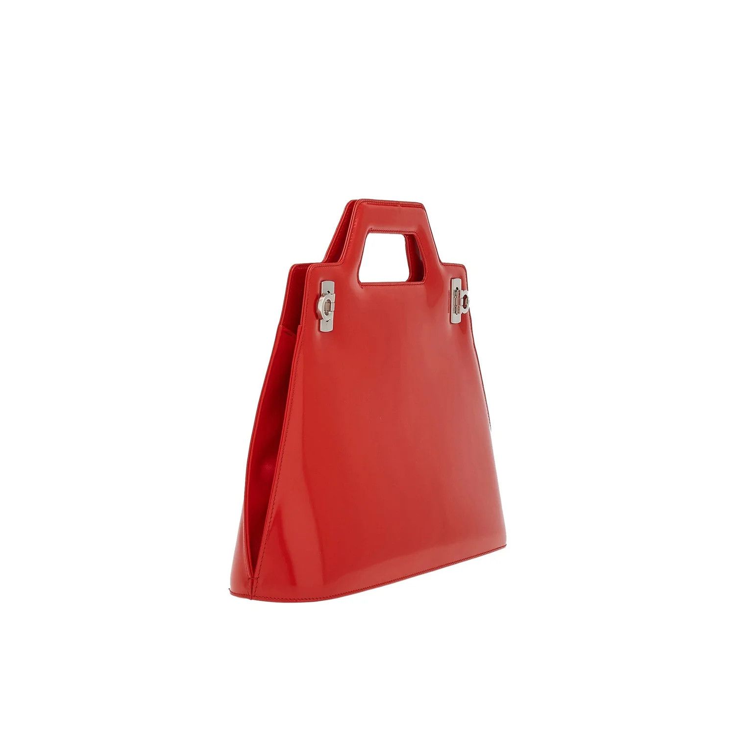 Salvatore Ferragamo o1s1rm0924 Size: OS / Wanda Handle Bag in Flame Red Size ONE SIZE - 2 Thumbnail