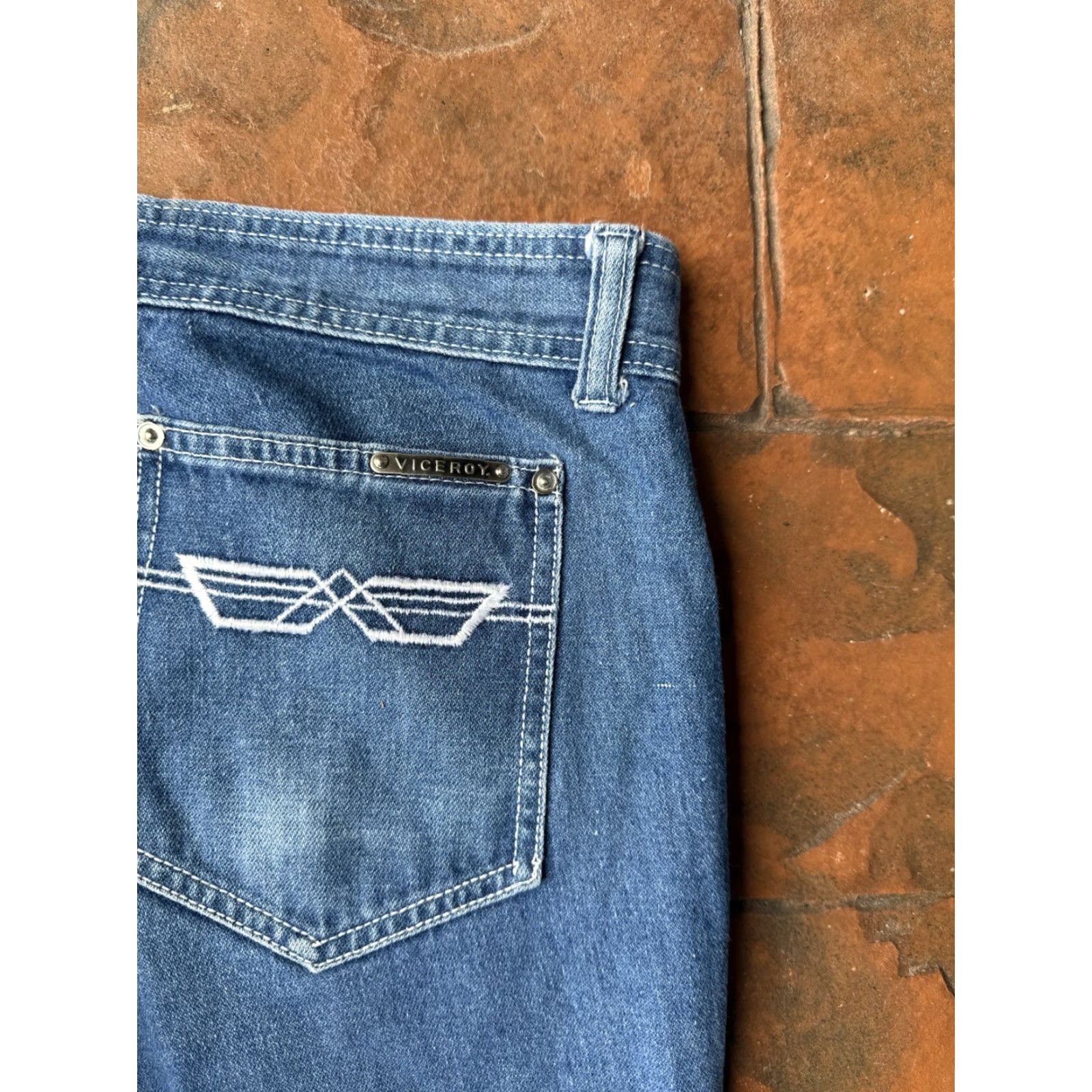 Vintage VINTAGE 70s Viceroy Flare Jeans 34x33.5 Talon Zipper Size 24" / US 00 / IT 34 - 7 Thumbnail
