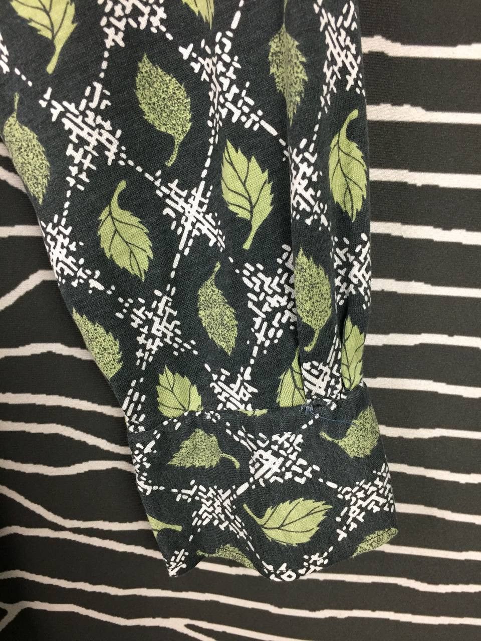 Vintage Vtg 70s 80s Slazenger Geometric Leaf Patterned Polo Shirt Size US M / EU 48-50 / 2 - 5 Thumbnail