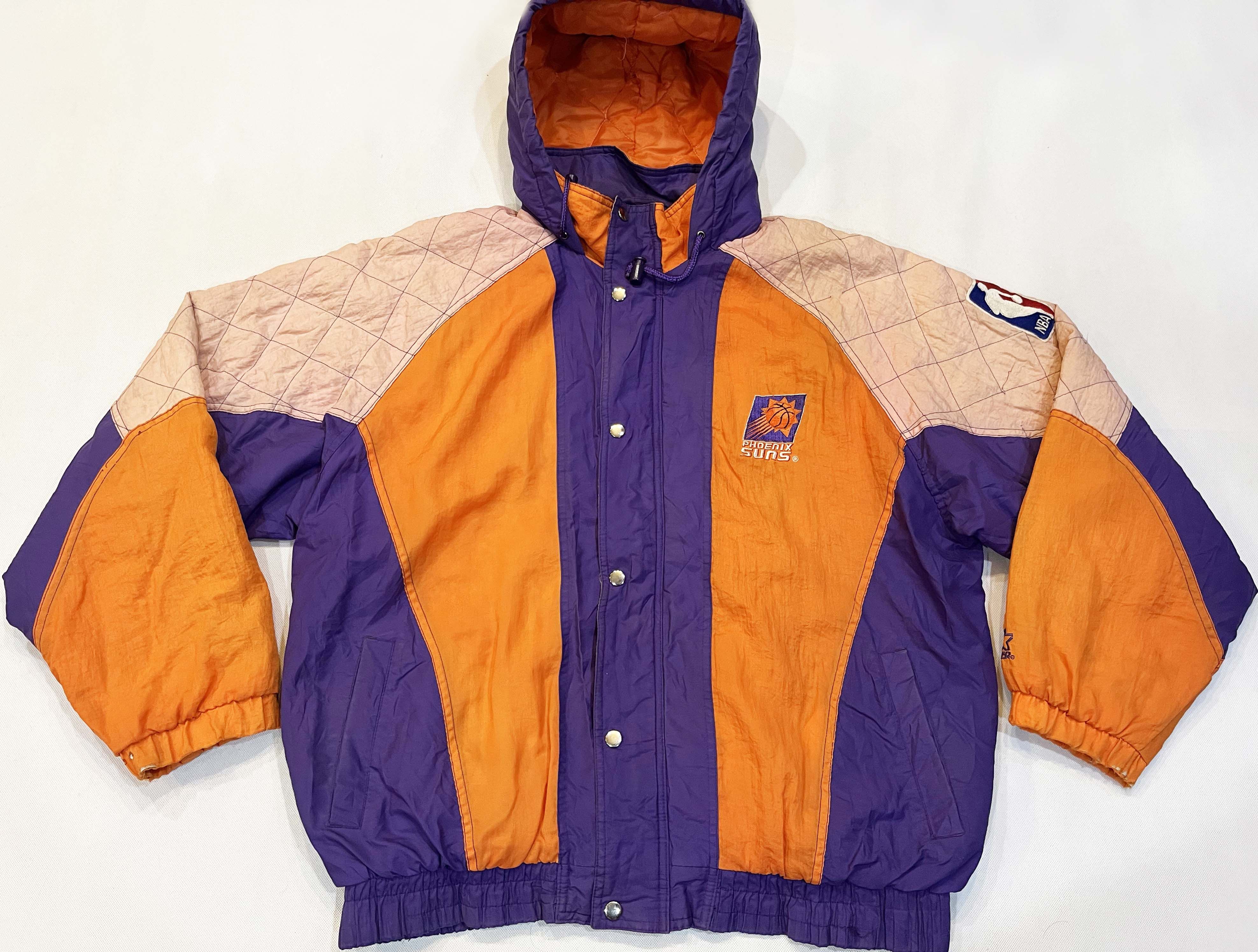 Rare Vintage Starter Phoenix Suns Color Block Full Zip Windbreaker Jacket store 90s L