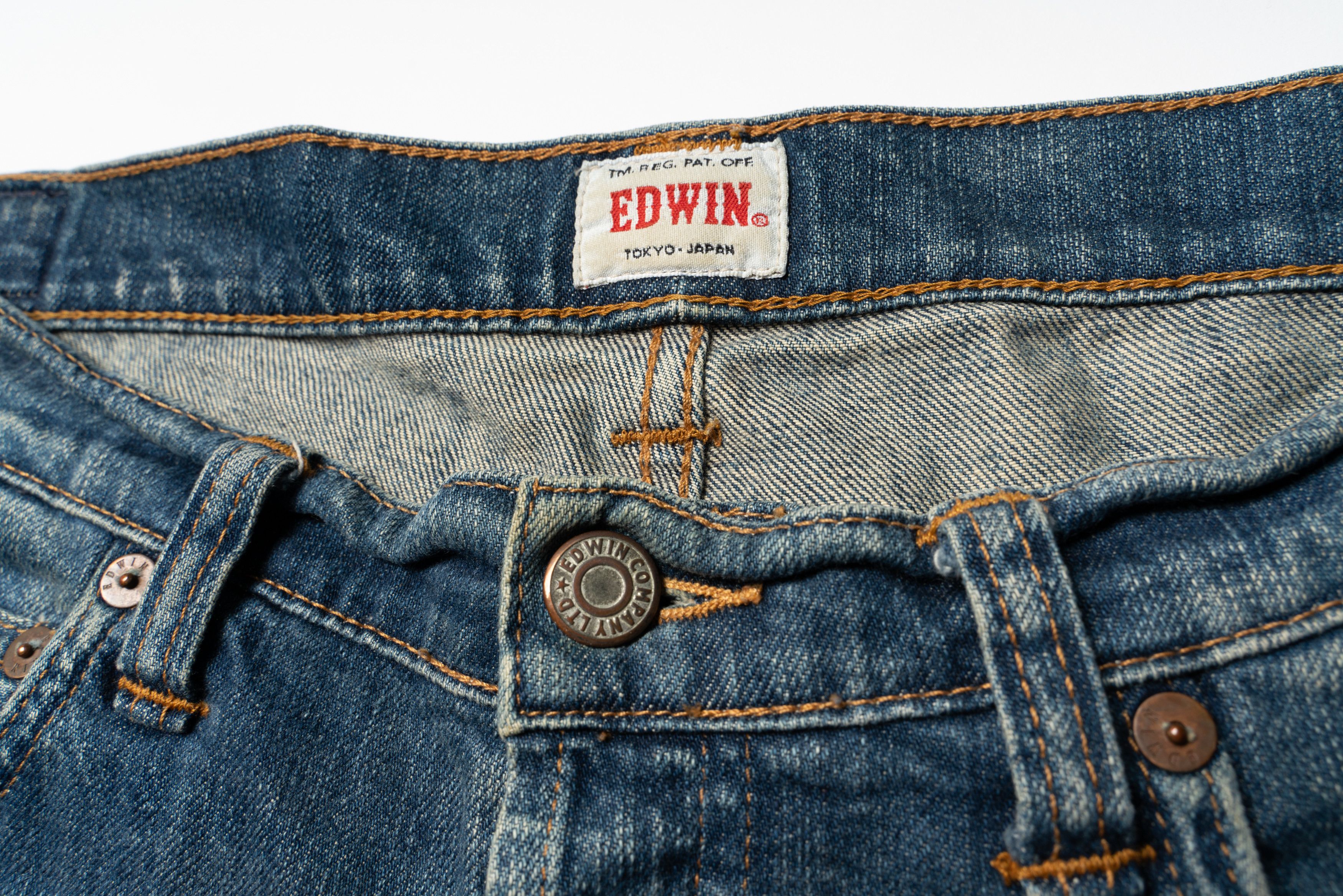 Edwin 🔴 EDWIN W’ Hardy Pant Blue Selvedge Denim Jeans Women’s Size 28" / US 6 / IT 42 - 7 Thumbnail