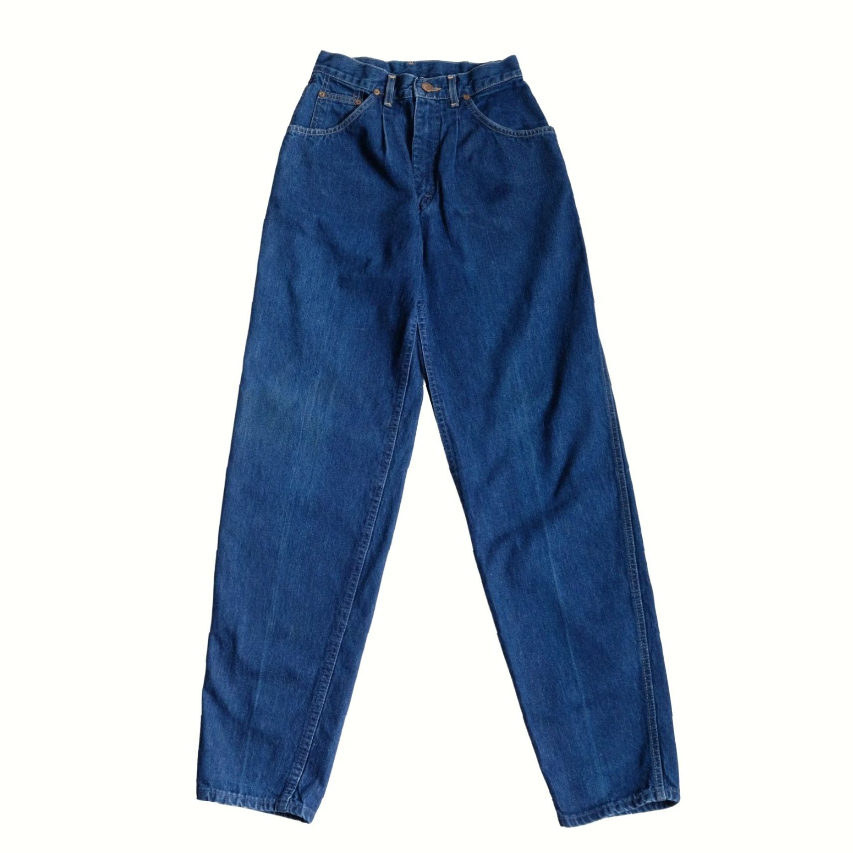 Levi's VINTAGE Levi's Strauss PLEATED Dark Denim UNION USA MADE Jeans Pants SZ 7 Womens Size 28" / US 6 / IT 42 - 2 Thumbnail