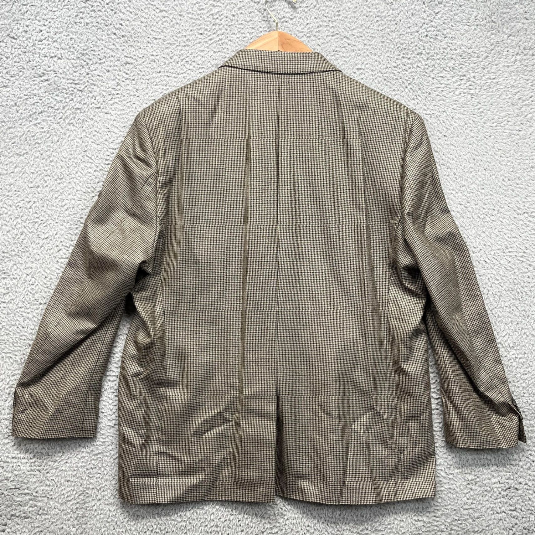 Ralph Lauren VINTAGE? No. Lauren Ralph Lauren Blazer Mens 48R Brown Silk Wool Check Tweed Sport Coat Shirt Jacket? Size 48R - 6 Thumbnail