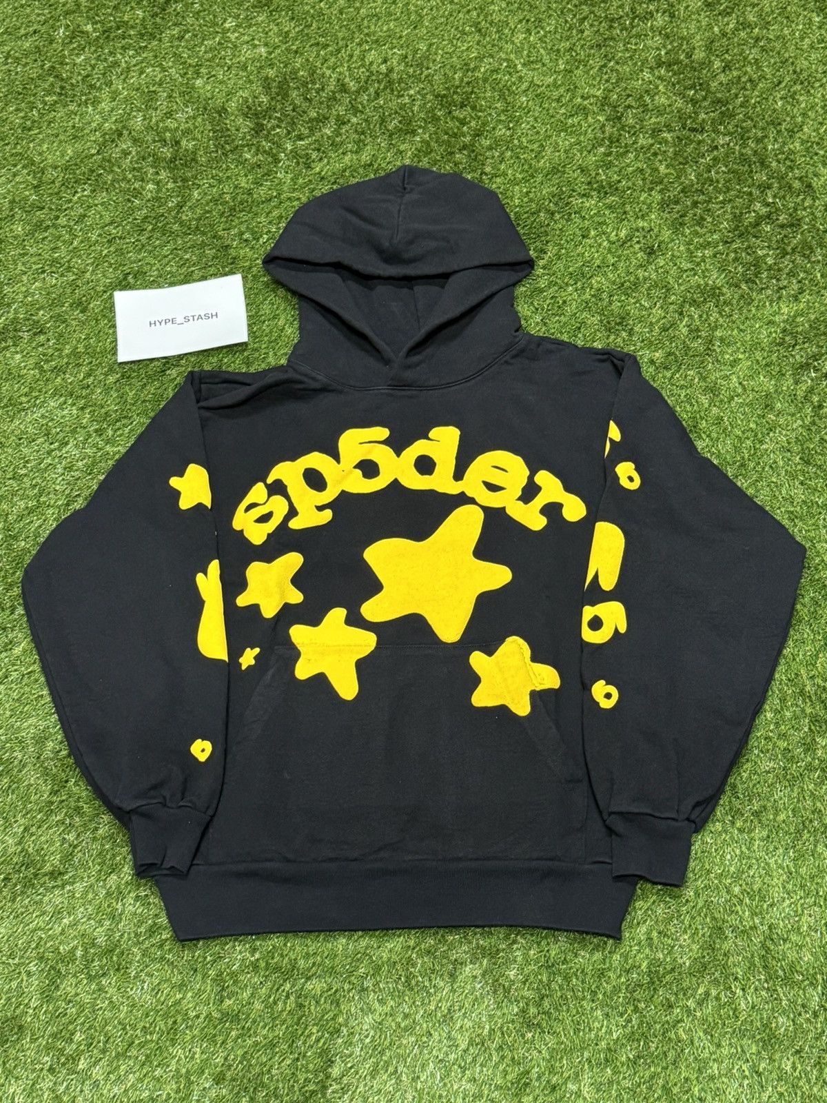 Spider Worldwide Sp5der Worldwide Beluga Black/Yellow Onyx Hoodie