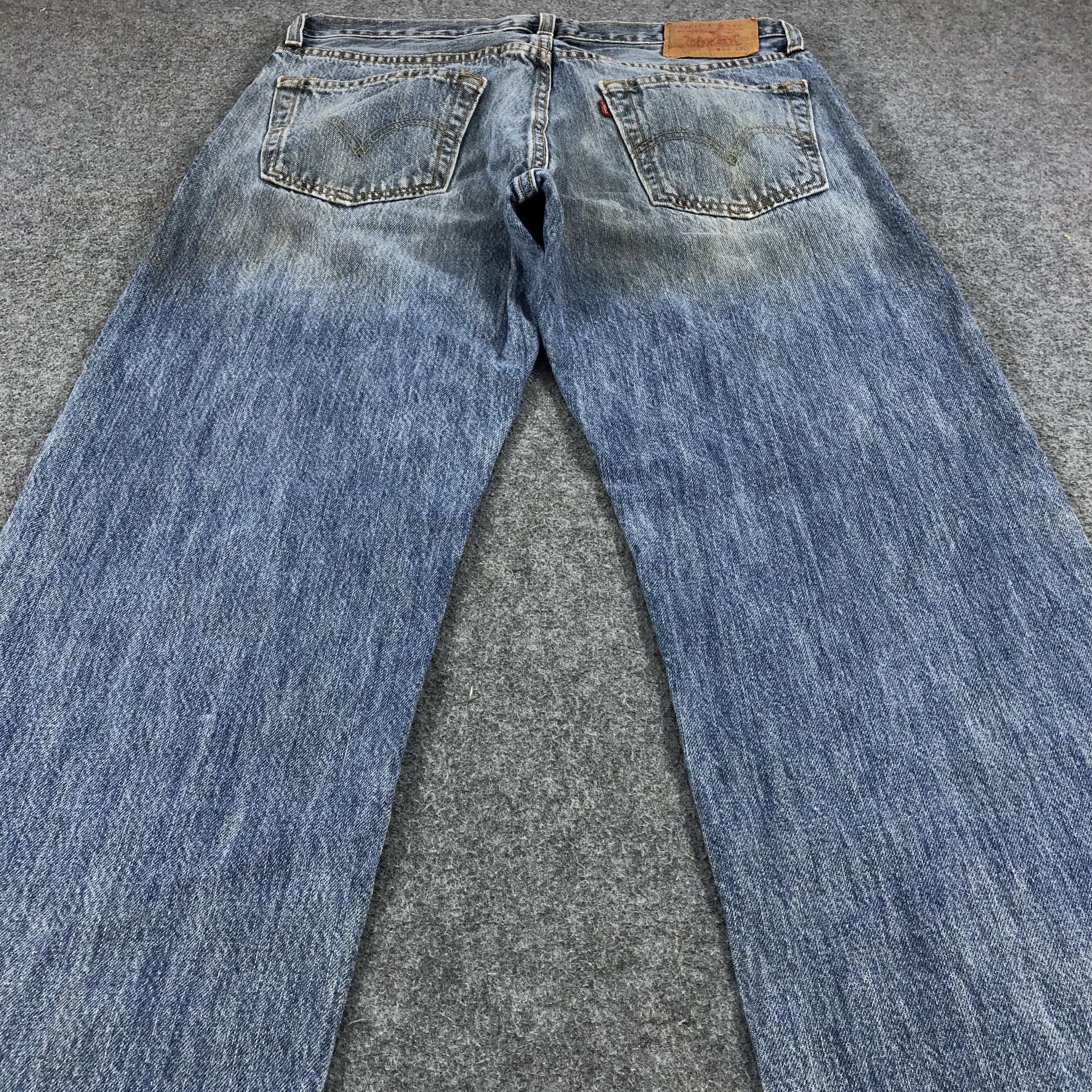 Levi's Dirty Vintage Levis Jeans Lot 529 Faded Blue Denim-J1070 Size US 33 - 4 Thumbnail