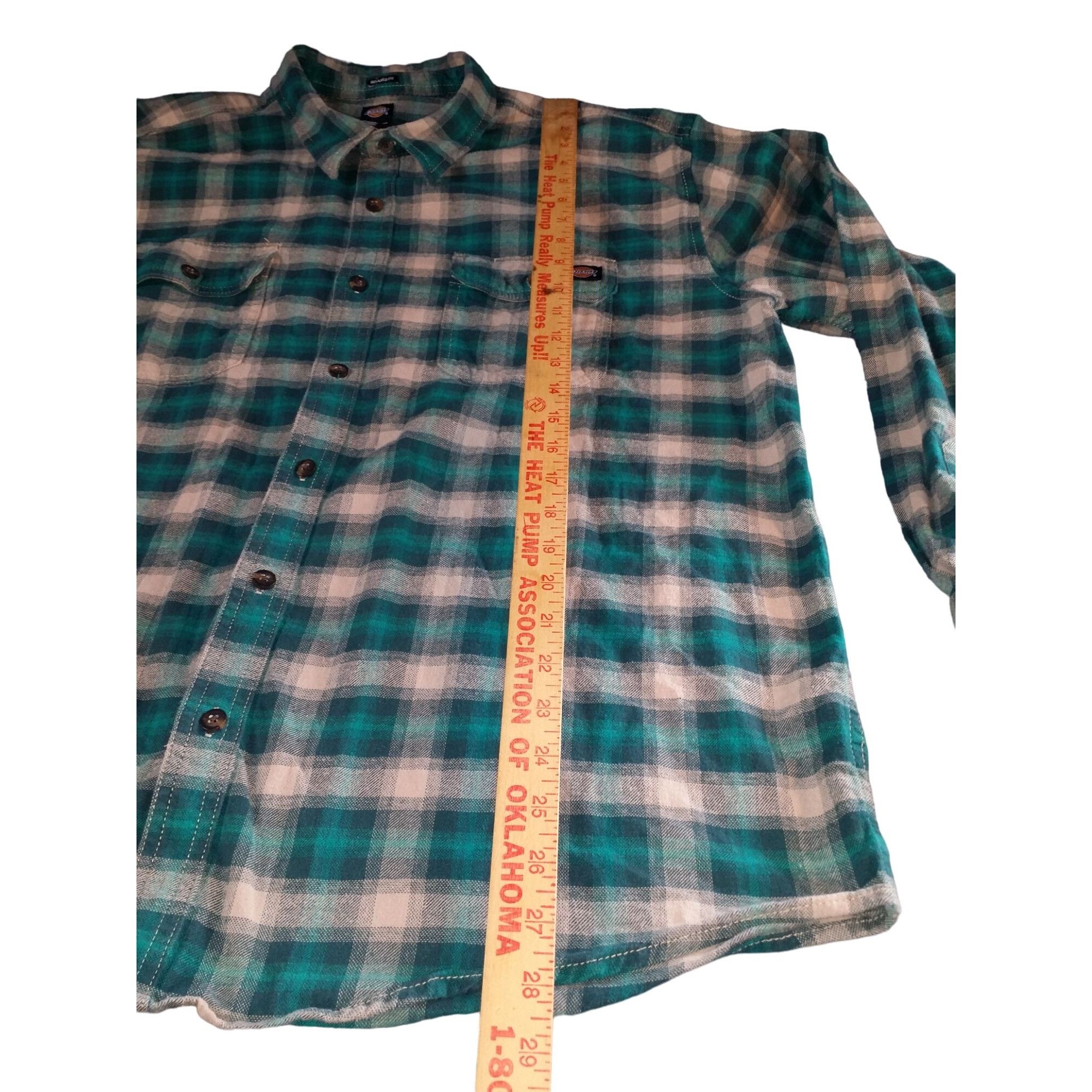 Dickies Dickies Plaid Button Up Shirt Men Sz XL Relaxed Fit Classic Size US XL / EU 56 / 4 - 3 Thumbnail