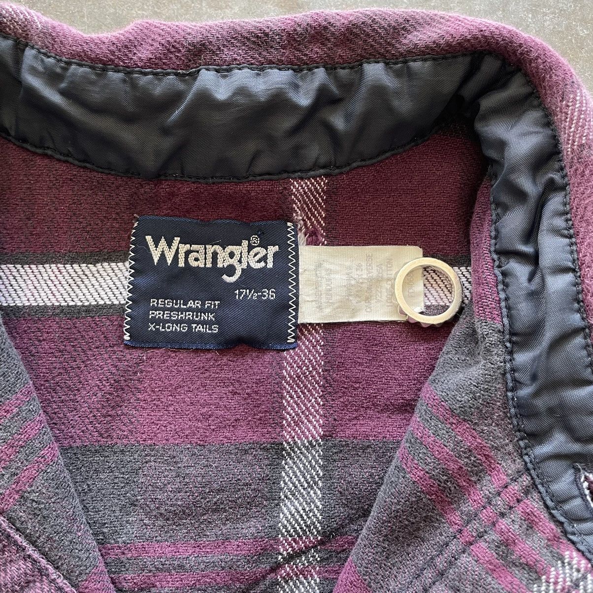 Vintage × Wrangler Vintage 90s Wrangler Plaid Button Up Shirt Grunge Skater Size US XL / EU 56 / 4 - 4 Thumbnail