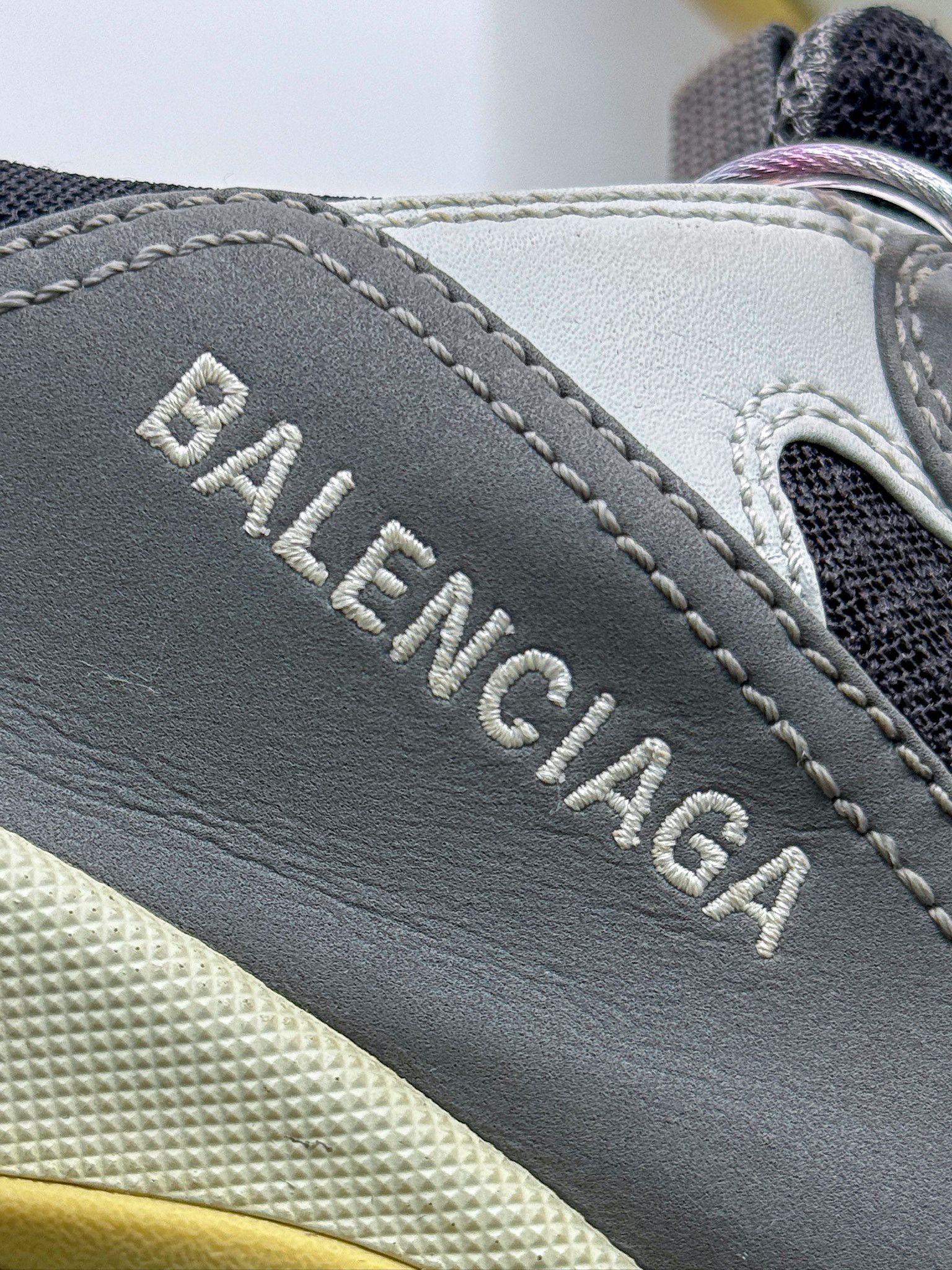 Balenciaga Balenciaga Triple S Gray/Yellow/Black Sneakers Size US 11 / EU 44 - 16 Thumbnail