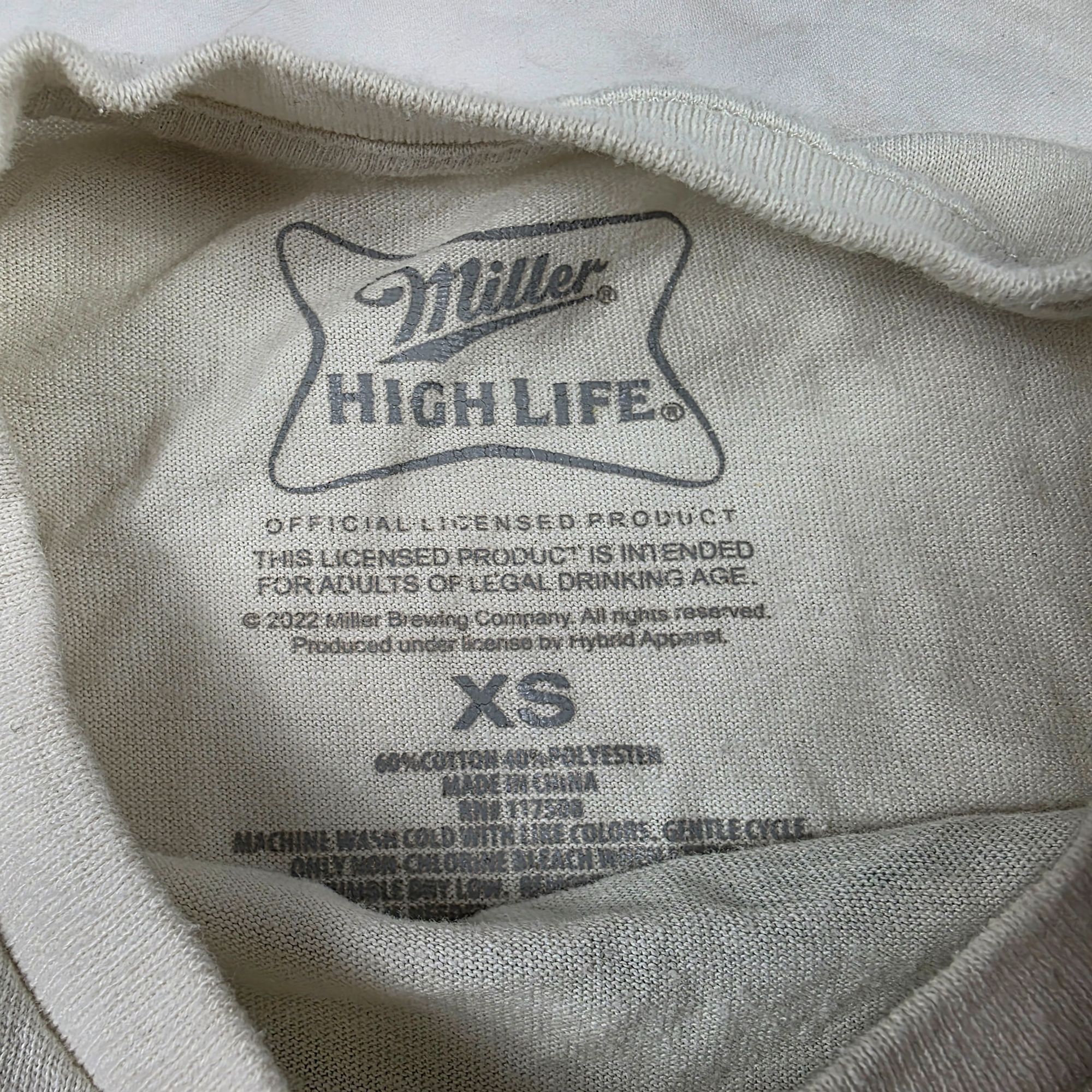 Other Miller High Life Womens XS White Shirt Casual Going Out Outd Size XS / US 0-2 / IT 36-38 - 5 Thumbnail