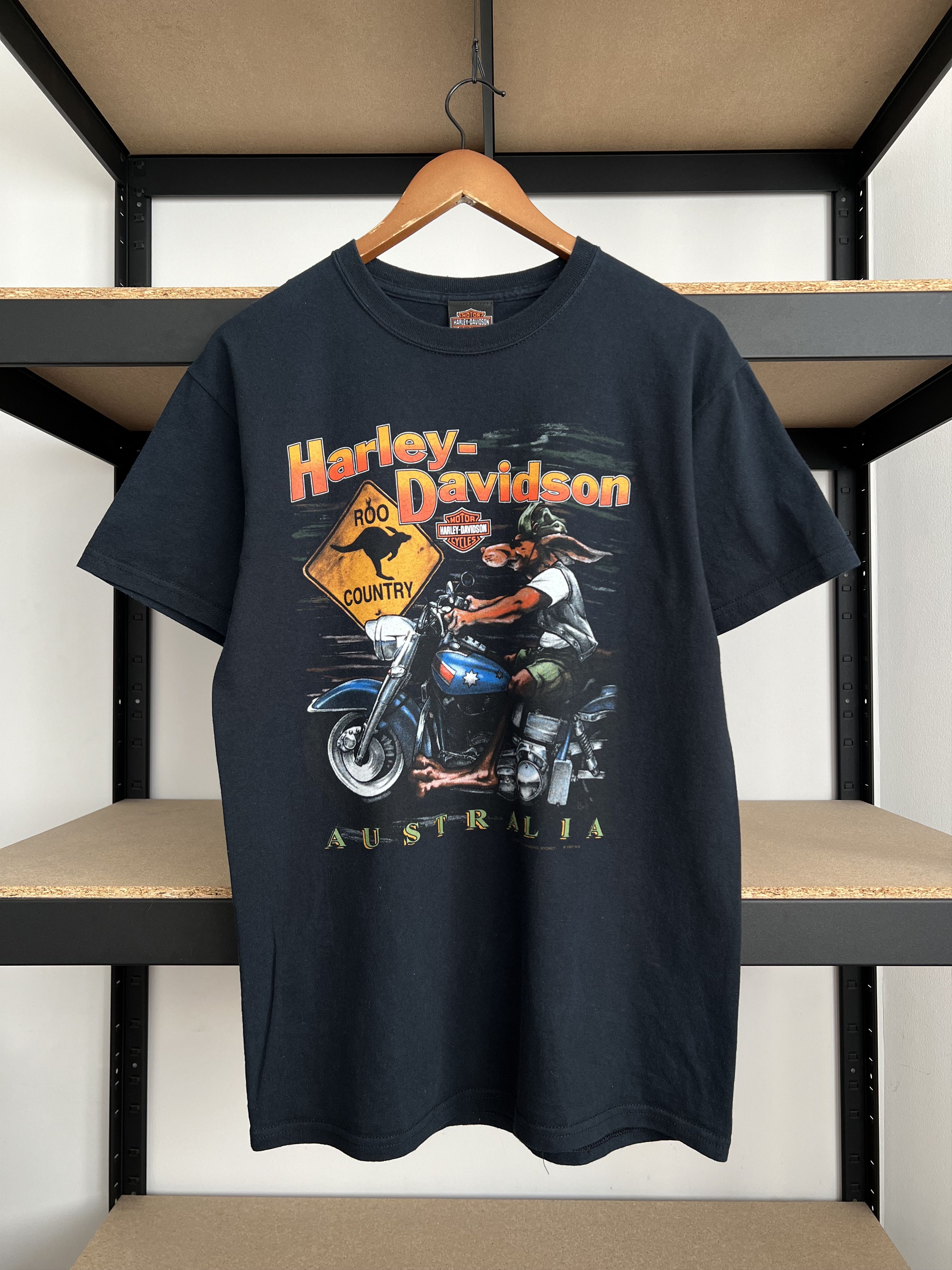 Harley Davidson Vintage 2000s Harley Davidson Australia Kangaroo T-shirt Size US M / EU 48-50 / 2 - 3 Thumbnail