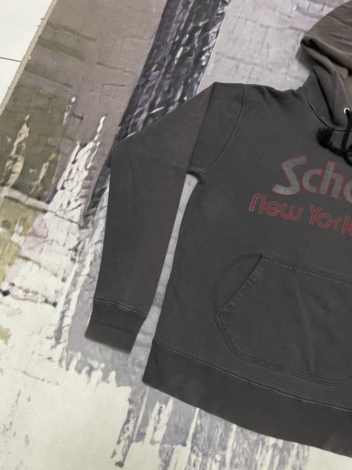 Schott 90s SCHOTT NYC PULLOVER HOODIE SPELLOUT SUND FADED Size US M / EU 48-50 / 2 - 3 Thumbnail
