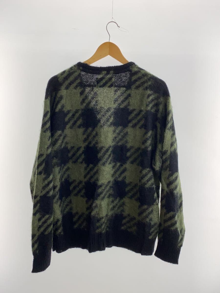 Number (N)ine Buffalo Check Mohair Knit Cardigan Size US L / EU 52-54 / 3 - 2 Thumbnail