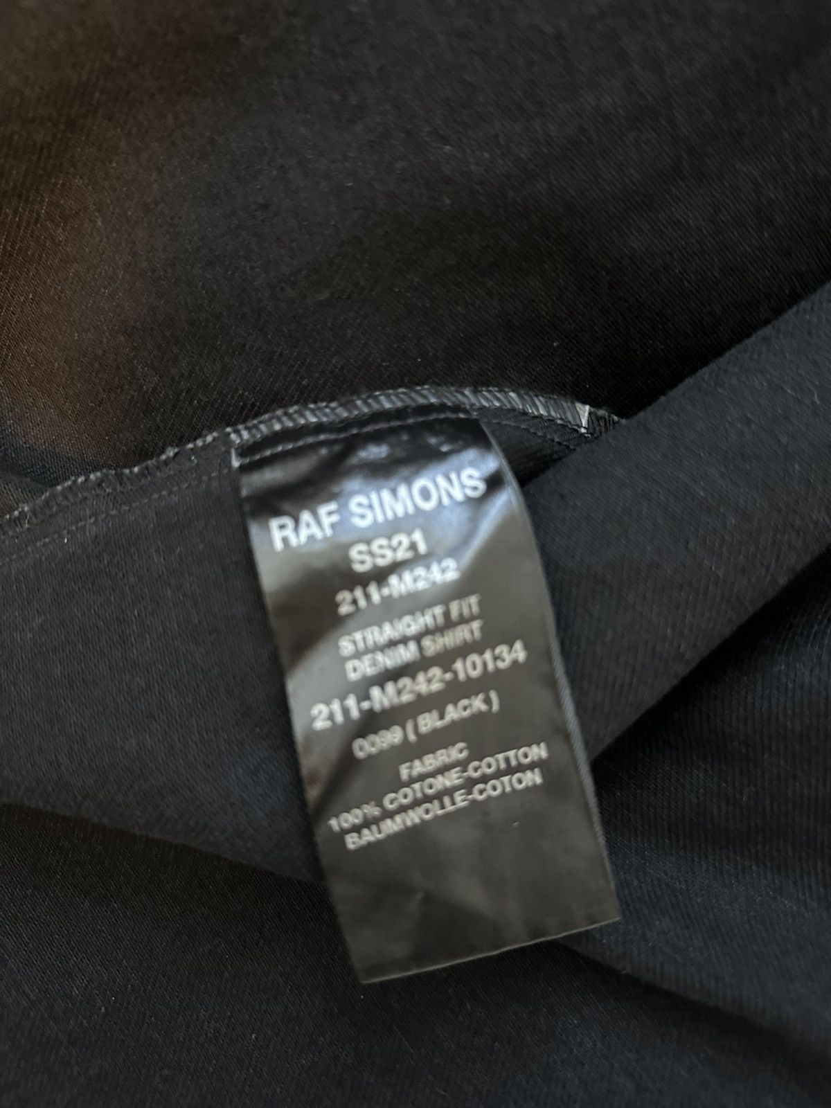 Raf Simons Raf Simons Black Patch Denim Shirt Size US M / EU 48-50 / 2 - 6 Thumbnail