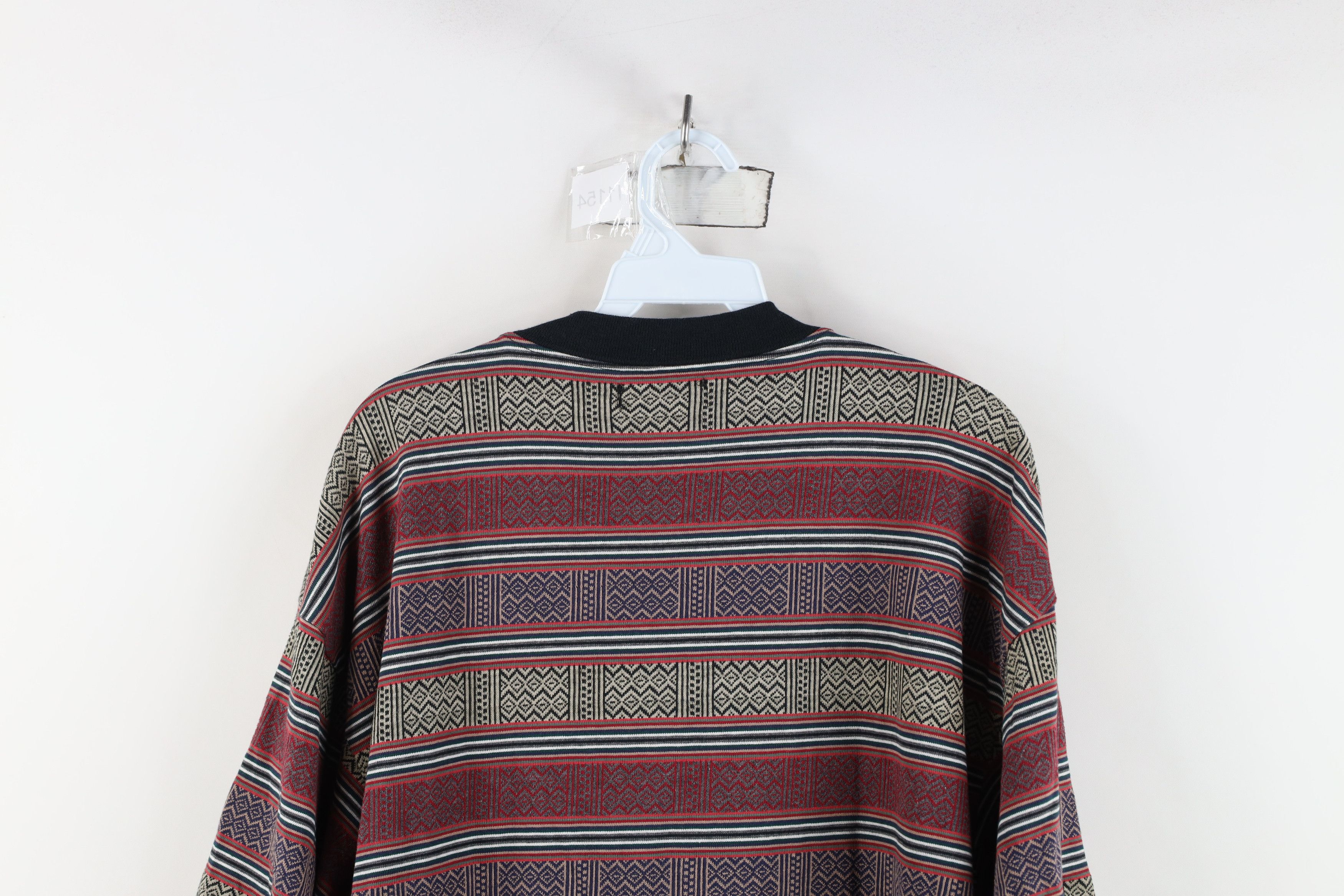 Vintage Vintage 90s Streetwear Striped Knit Surf T-Shirt USA Size US M / EU 48-50 / 2 - 11 Thumbnail