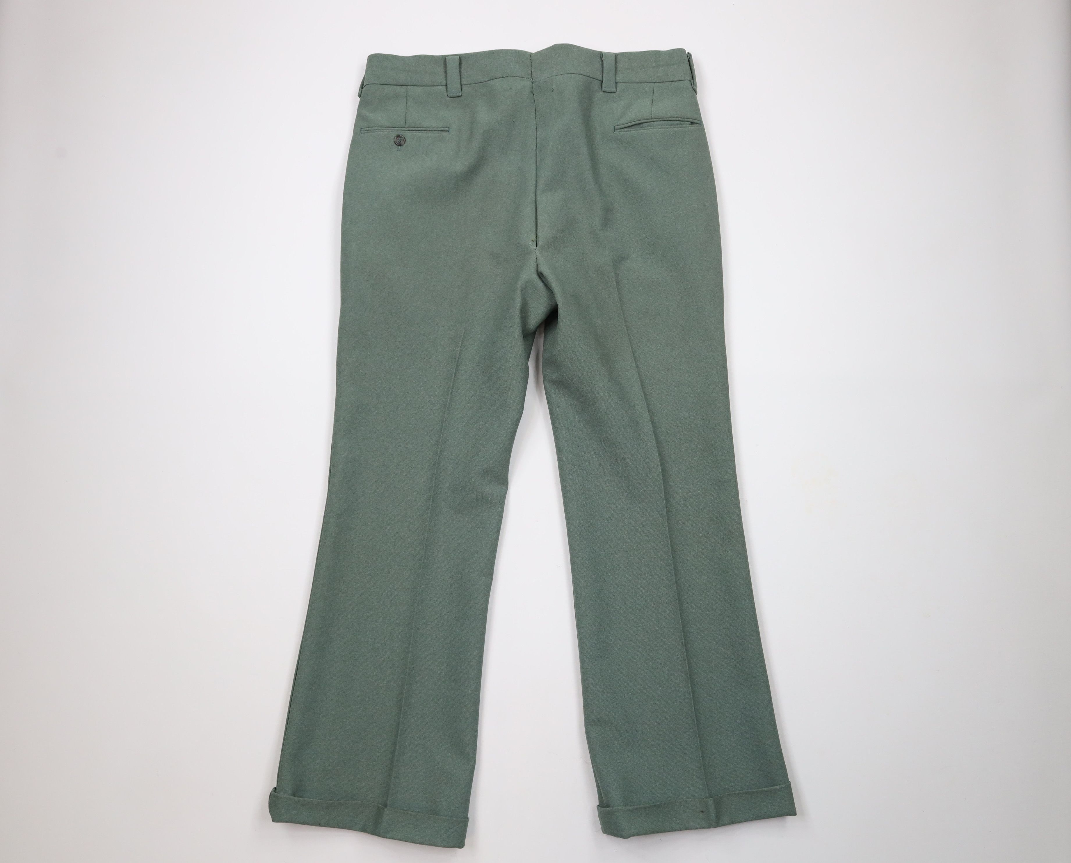 Vintage Vintage 70s Streetwear Cuffed Bell Bottoms Chino Pants US Size US 36 / EU 52 - 11 Thumbnail