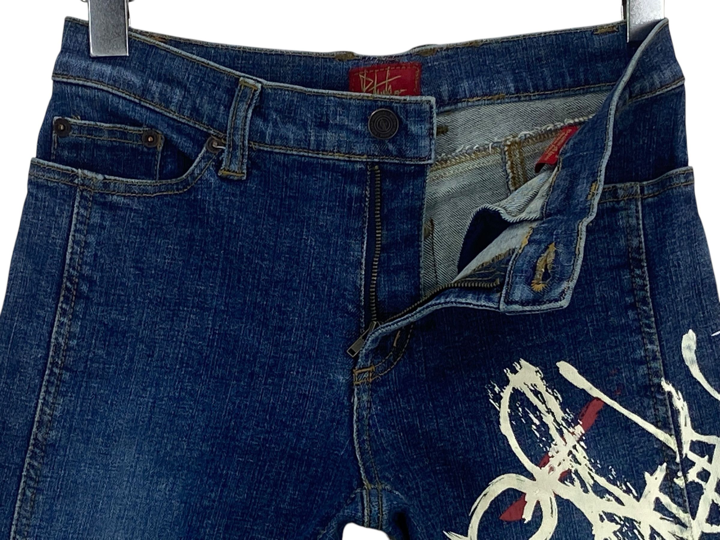 Other Bootcut Denim Jeans Beads Stud Embellished Flare Pants Size 26" / US 2 / IT 38 - 8 Thumbnail