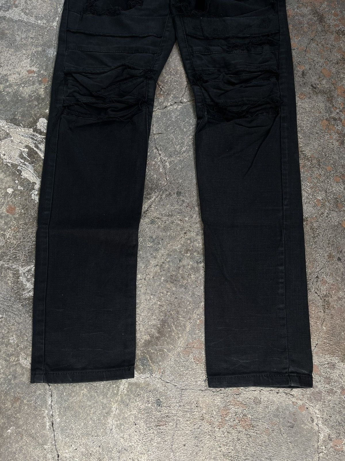 Hysteric Glamour GLAMOUR JAPANESE DISTRESSED DENIM BLACK BIKERS PANTS PUNK Size US 32 / EU 48 - 6 Thumbnail