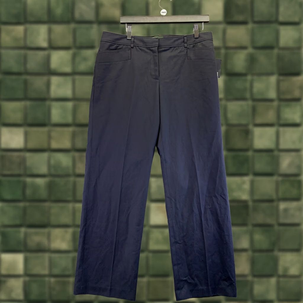 Liz Claiborne Liz Claiborne Jackie Gray Stretch Straight Leg Pants Womens Size 14P NWT-7662 Size 36" / US 14 / IT 50 - 1 Thumbnail