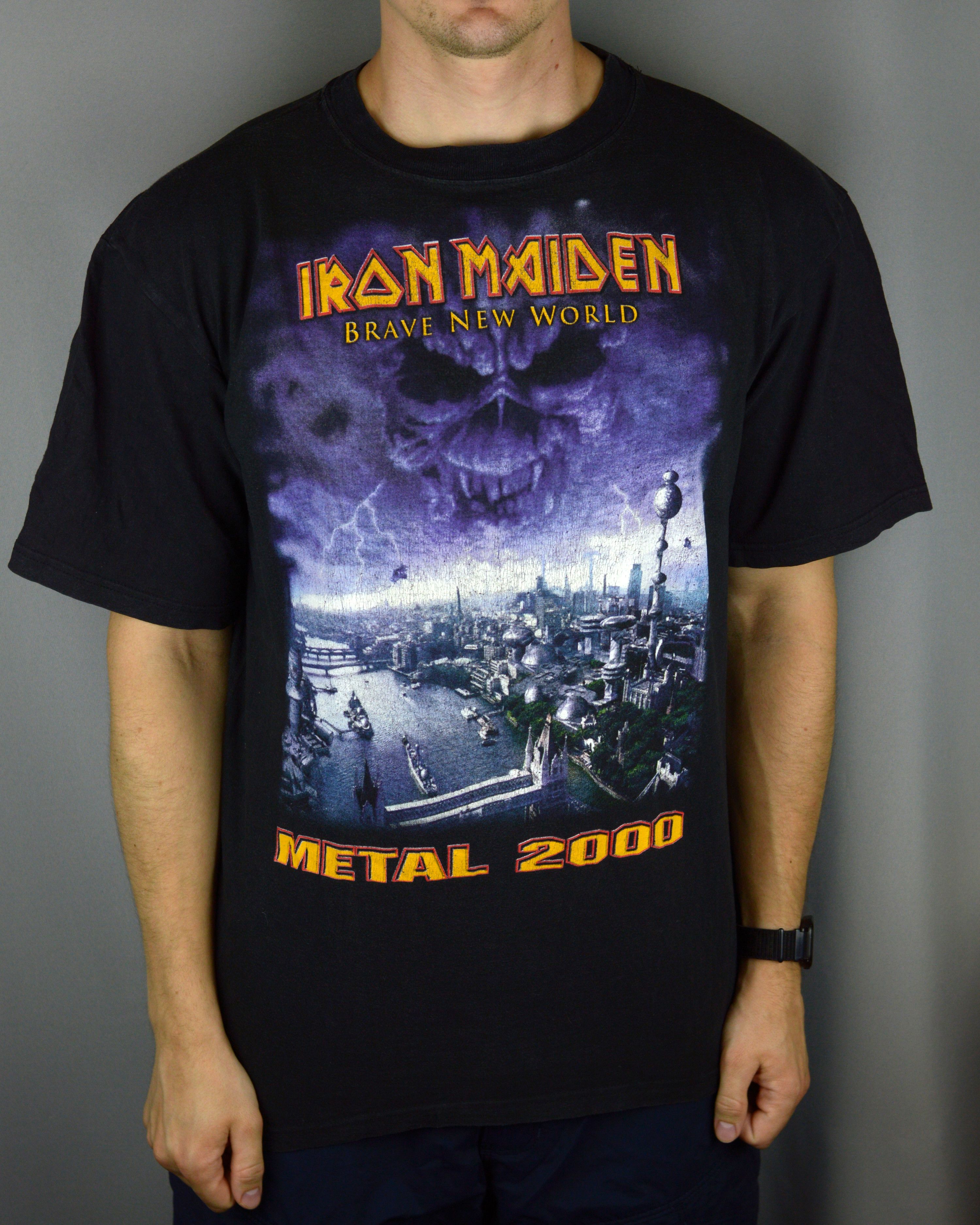 Vintage Iron Maiden Metal 2000 tour t shirt