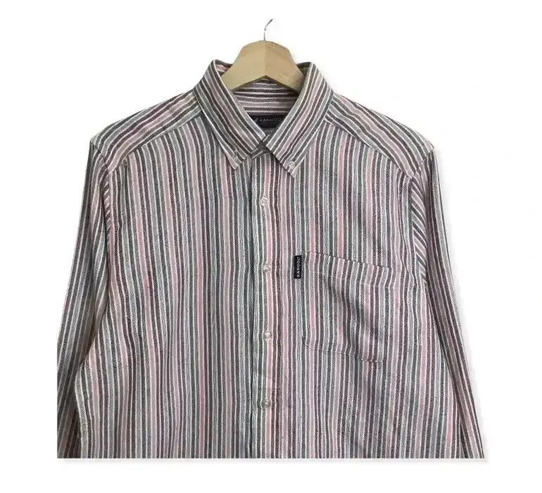 Kangol Kangol Stripe Design Flannel Shirt Button Up Size US L / EU 52-54 / 3 - 2 Thumbnail