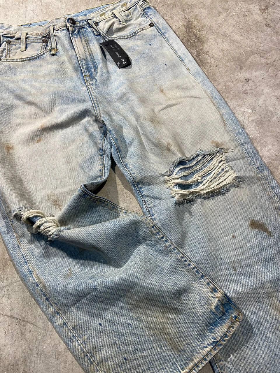 R13 R13 BAGGY Denim Jeans Size 27" / US 4 / IT 40 - 3 Thumbnail
