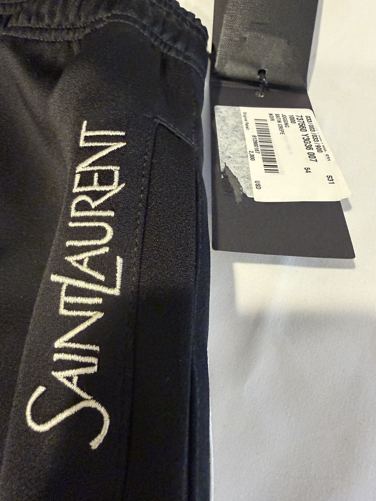 Saint Laurent Paris Saint Laurent mens 2024 snap sides joggers. 54/XL. $2300 Size US 38 / EU 54 - 4 Thumbnail