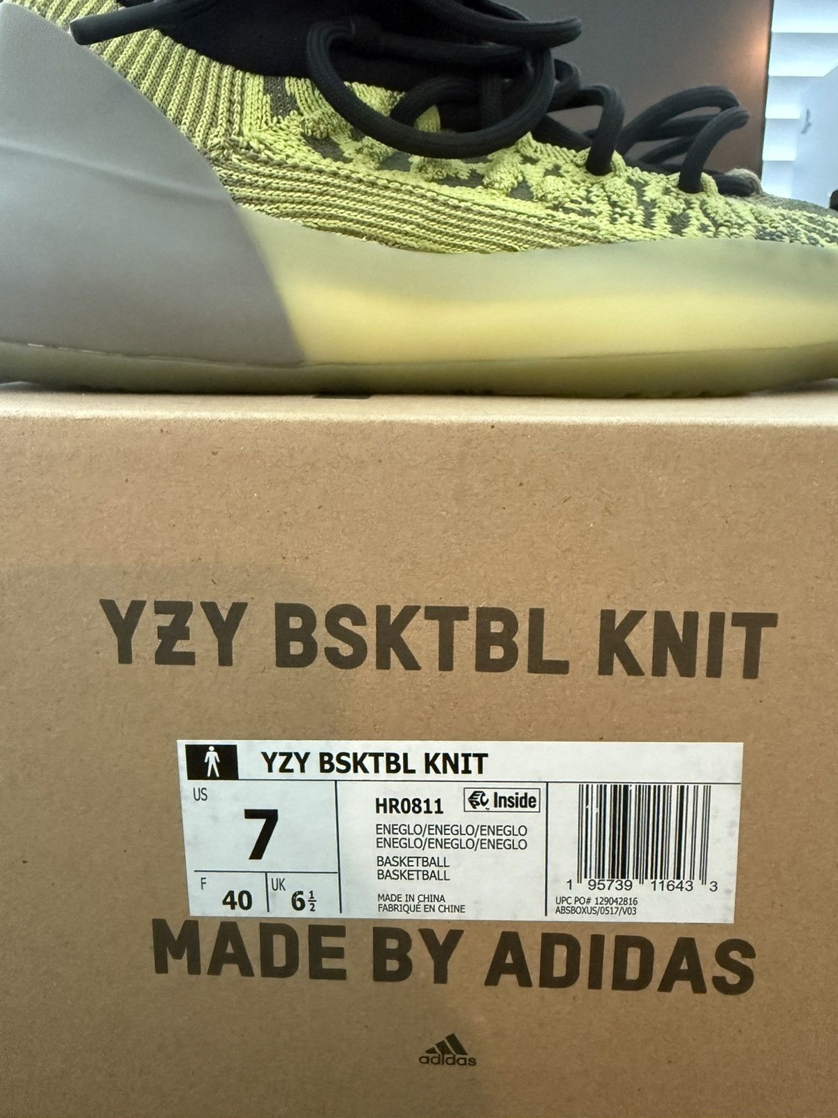 Adidas × Yeezy Yzy basketball knit energy glow Size US 7 / EU 40 - 7 Thumbnail