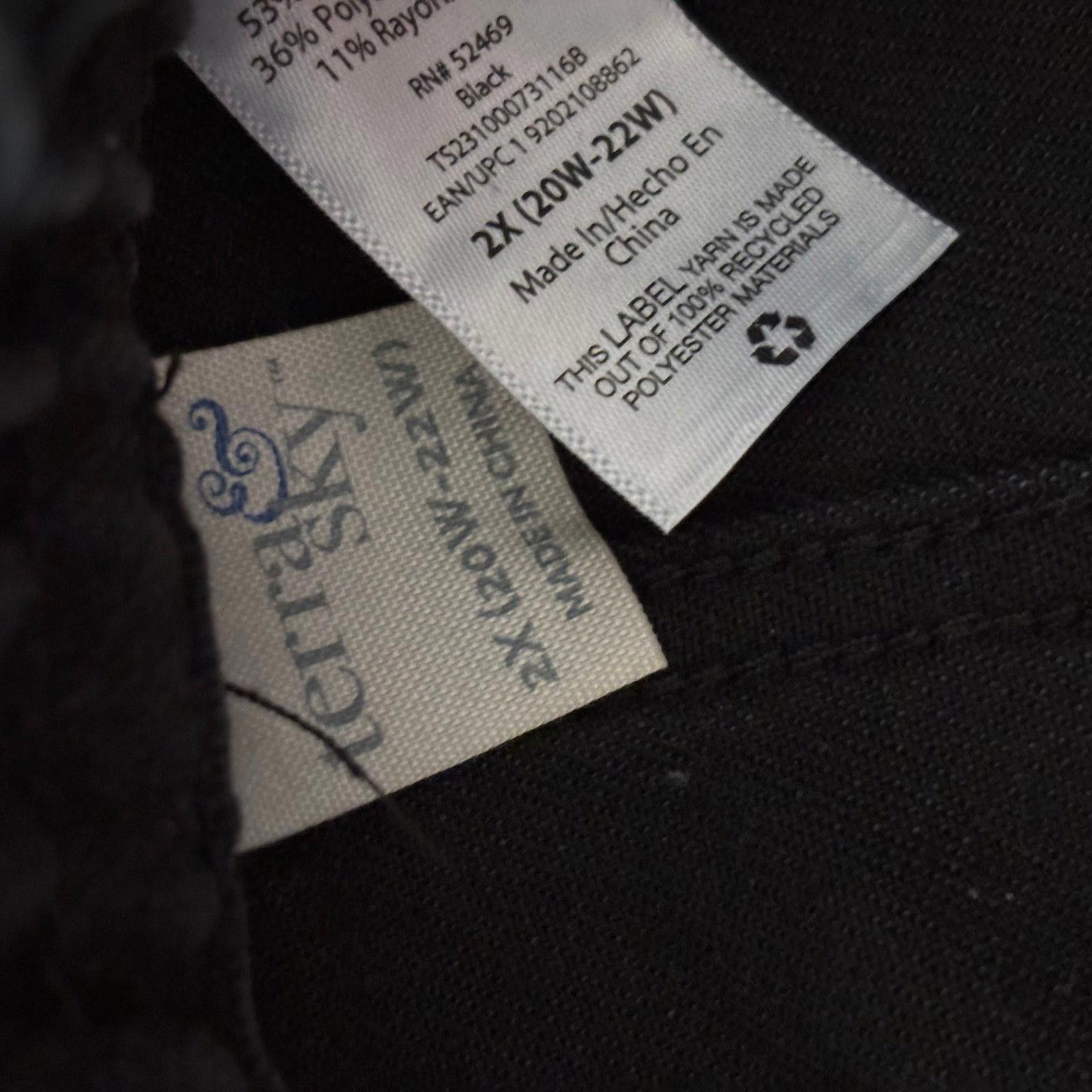 Other Terra & Sky Women's Casual Gray/Black 2X Shorts Size 42" / US 20 - 7 Thumbnail