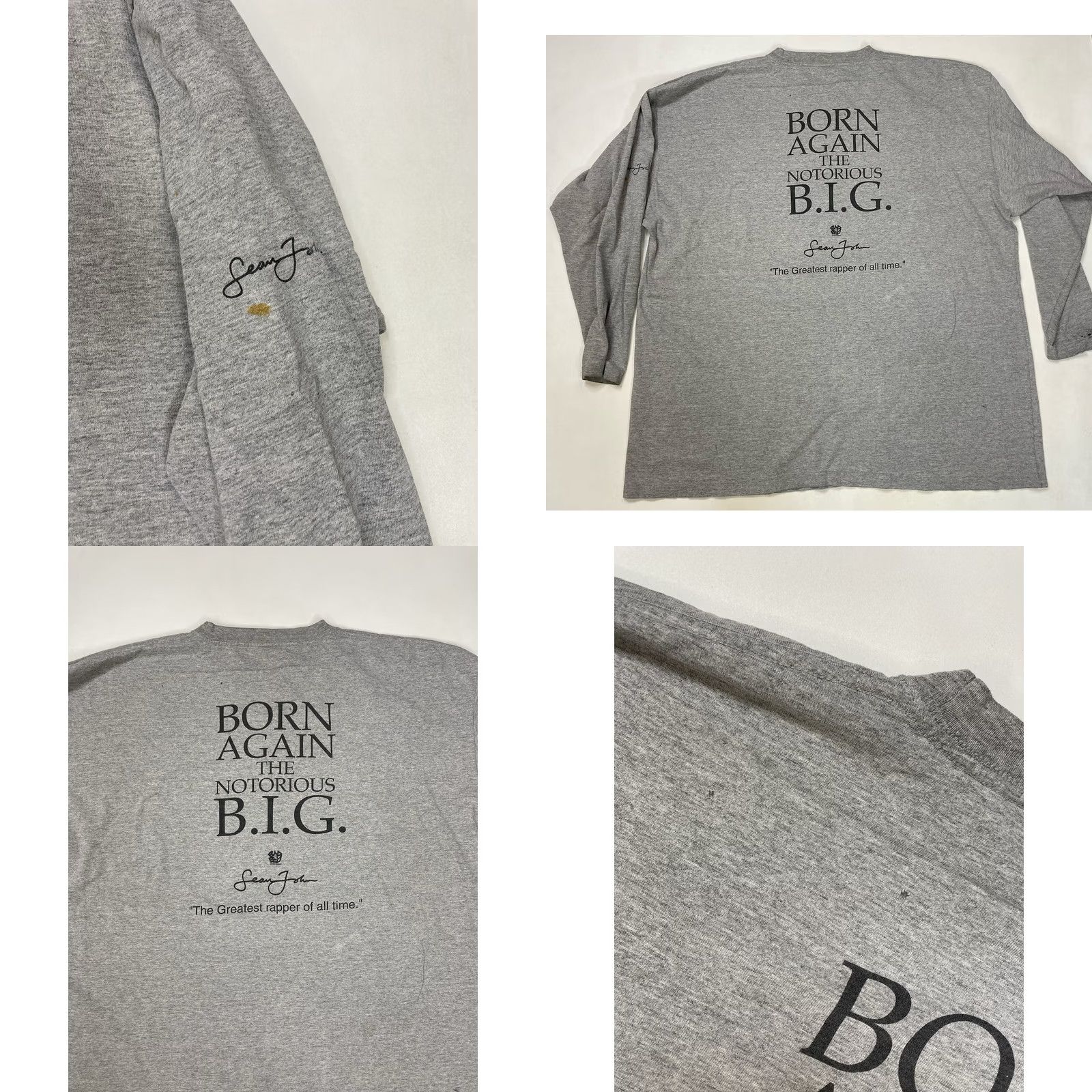 Sean John VINTAGE Sean John Notorious BIG Born Again 1999 Graphic T-shirt Men 3XL USA 90s Size US XXL / EU 58 / 5 - 8 Thumbnail