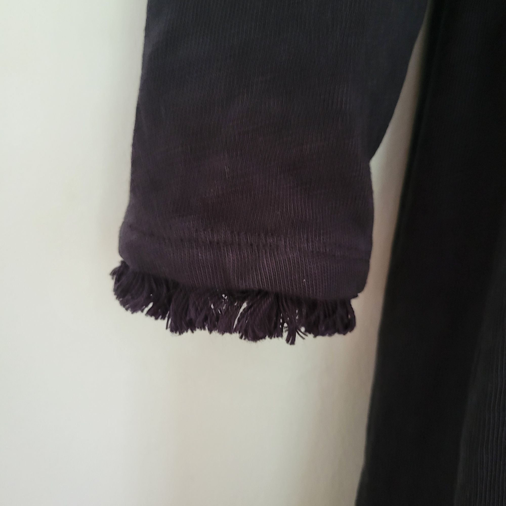 Vintage Spartina 449 Black MILA Fringe Dress Boat Neck Size S / US 4 / IT 40 - 6 Thumbnail