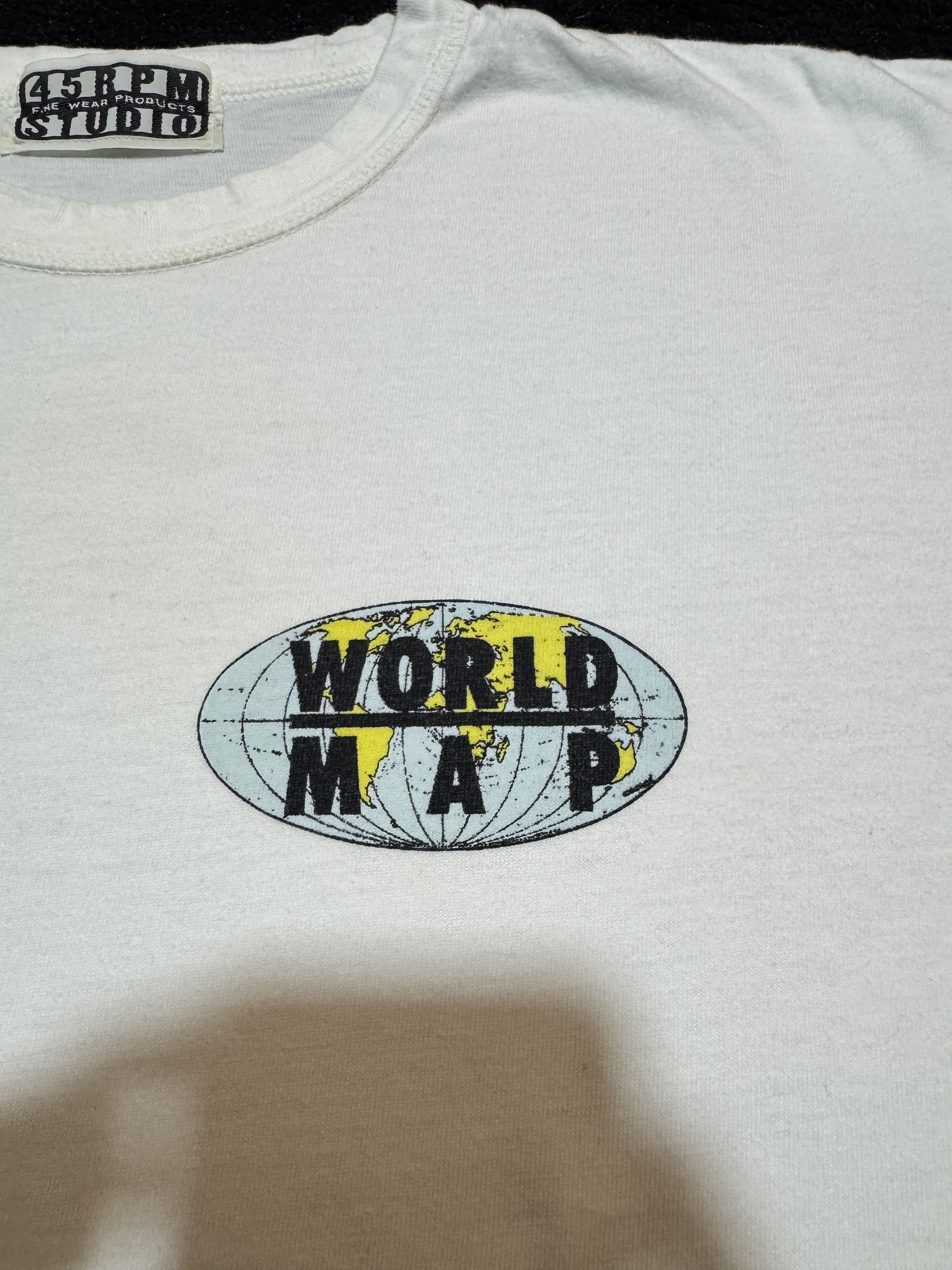 45rpm T shirt 45rpm Studio World Map Long Sleeve White Size Size US M / EU 48-50 / 2 - 4 Thumbnail