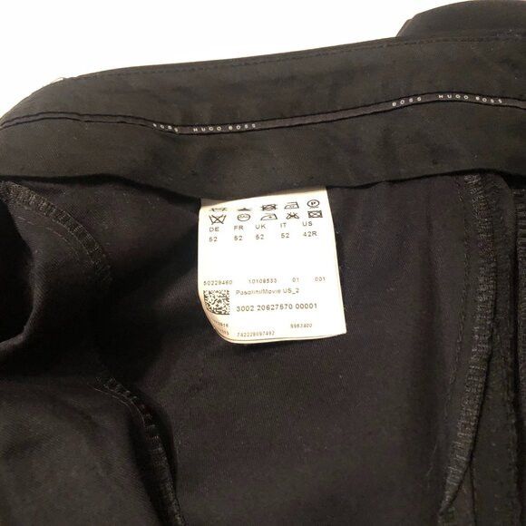 Hugo Boss Hugo boss men's black 100% virgin wool dress pants 36/32 Size 36R - 8 Thumbnail
