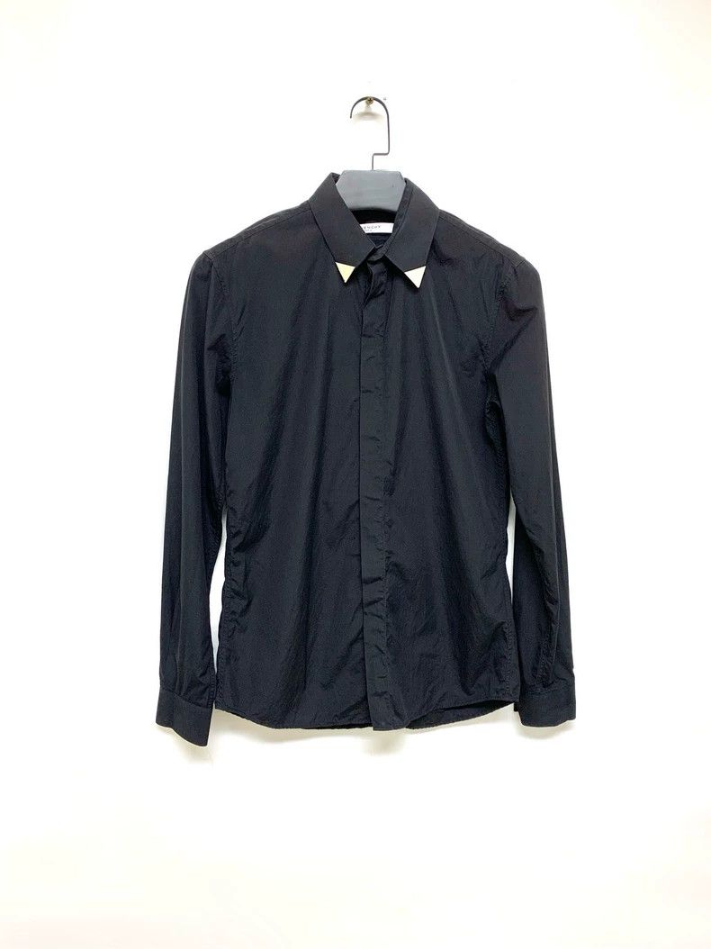 Givenchy Givenchy Size 38Black Collar Design Shirt 2506-Nextarrow Size US XL / EU 56 / 4 - 1 Thumbnail