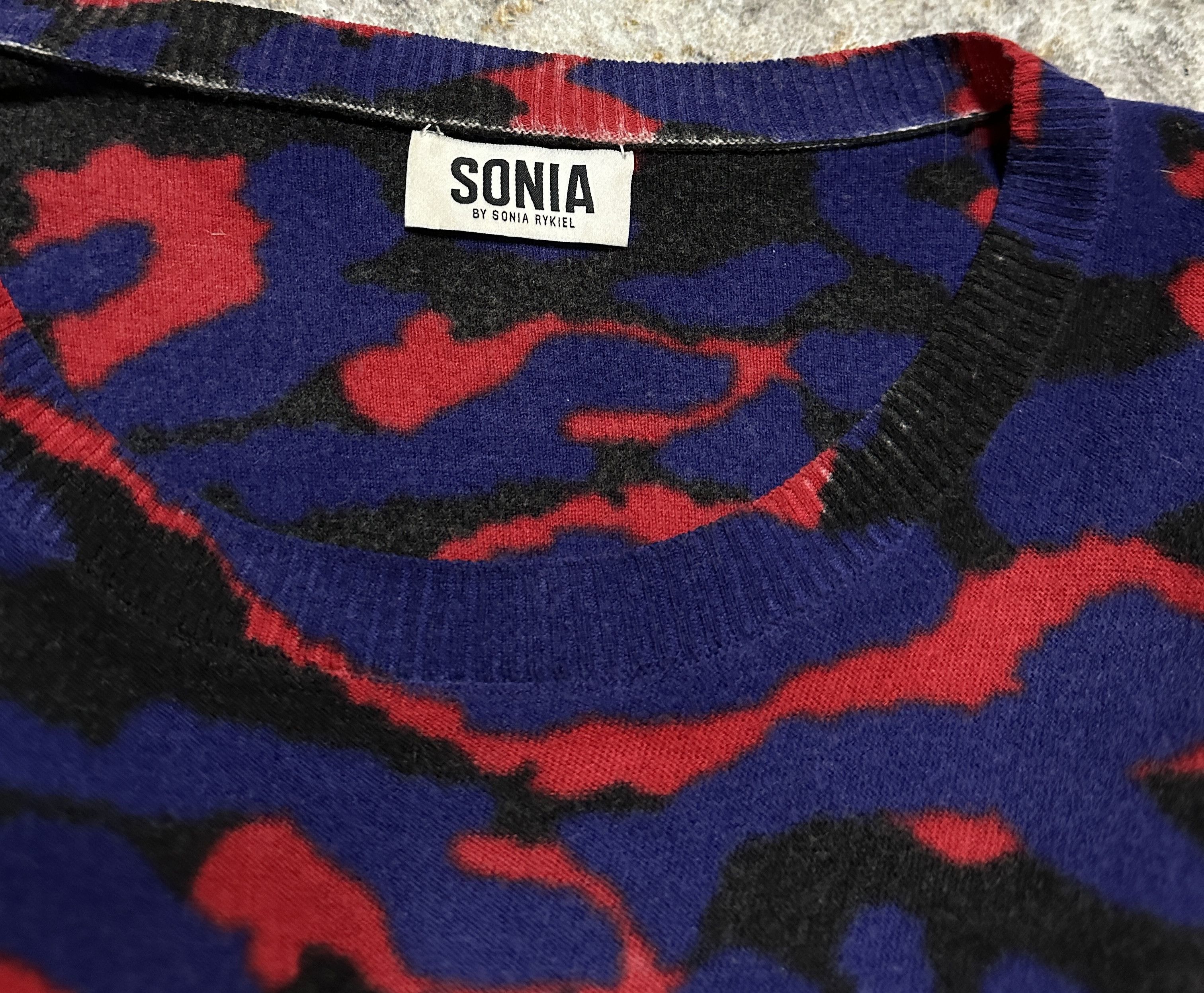 Sonia Rykiel Wool Cropped Sweater Size L / US 10 / IT 46 - 6 Thumbnail