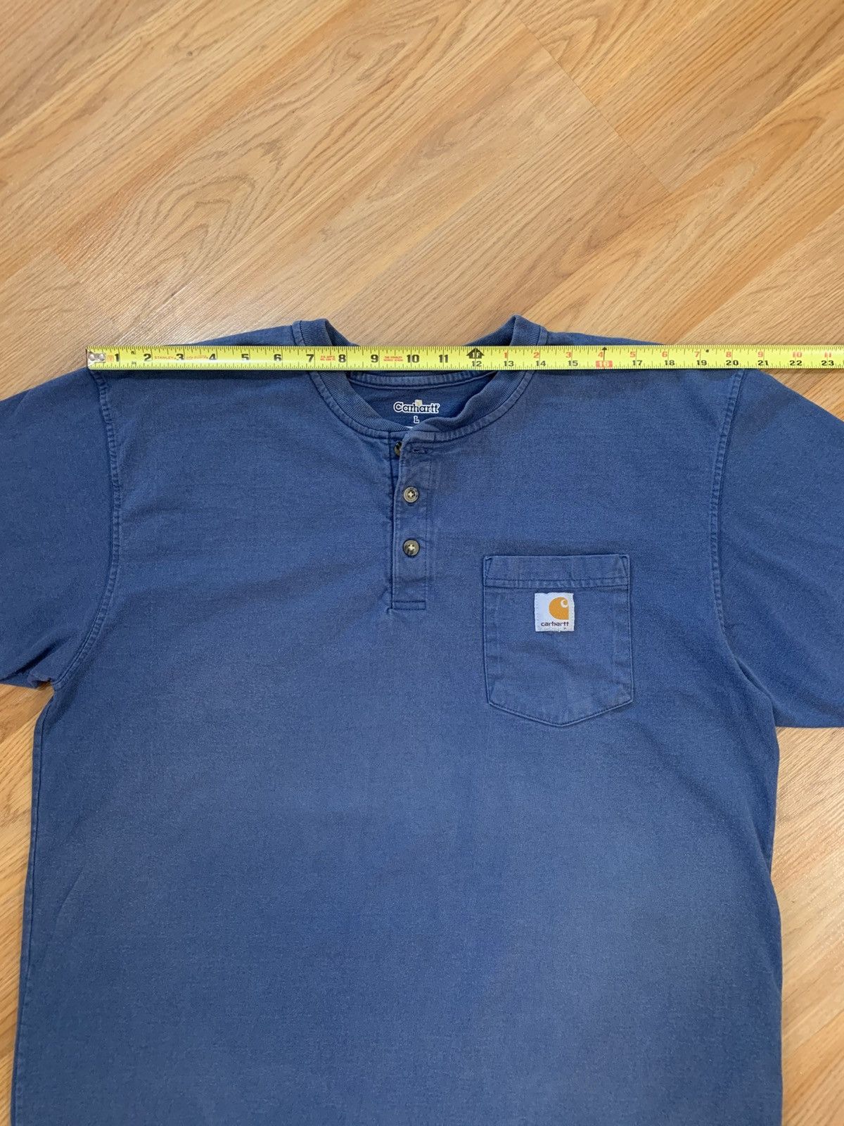 Carhartt Vintage Carhartt Henley Pocket S/S Heavyweight Tshirt K84DBL Size US L / EU 52-54 / 3 - 8 Thumbnail