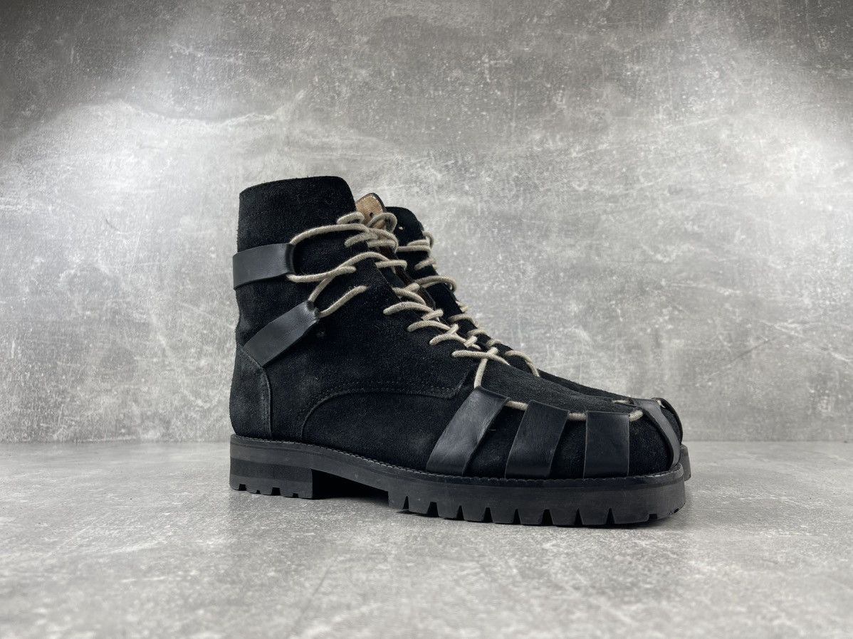 Other Eureka Filipe Sousa Avant Garde Suede Leather Strap Boots Size US 9 / IT 39 - 2 Thumbnail