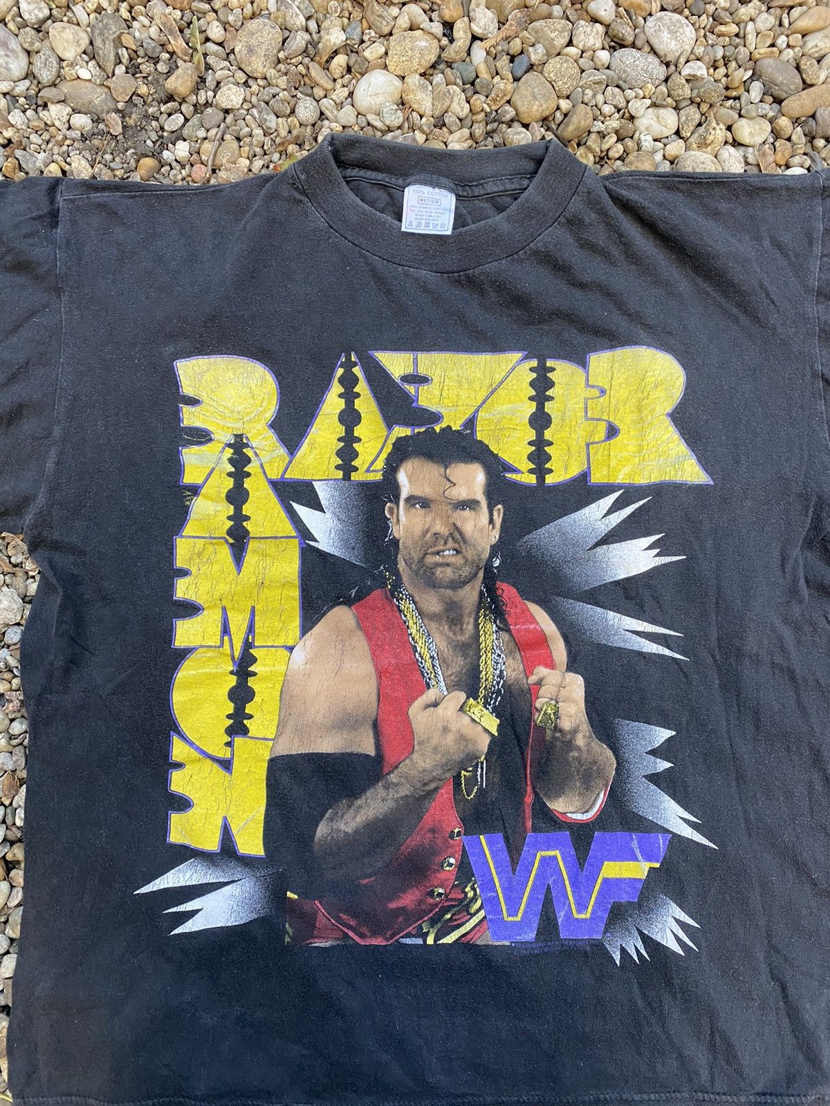 Vintage Vintage 1993 Ramon Razor WWE T-Shirt Size US M / EU 48-50 / 2 - 3 Thumbnail