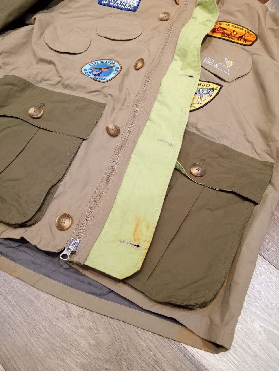 go slow caravan GO SLOW CARAVAN BREATHABLE PATCH MOUNTAIN PARKA JACKET Size US XL / EU 56 / 4 - 13 Thumbnail