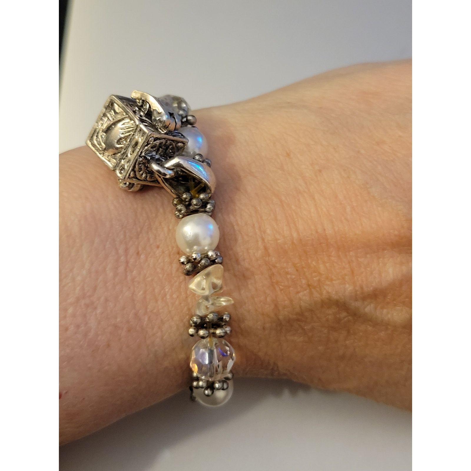 Other Prayer Box stretch Adjustable Charm Bracelet fits Sm/Med Size ONE SIZE - 3 Thumbnail