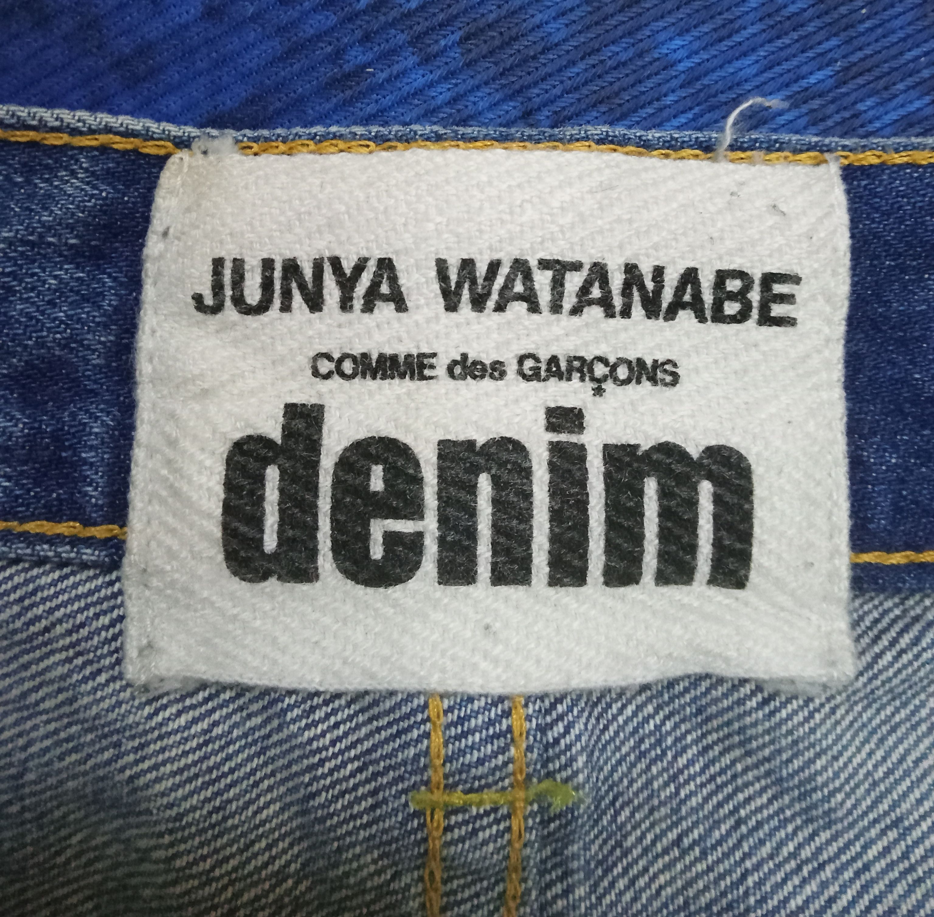 Comme des Garcons Junya Watanabe x Comme Des Garcons Denim Patchworks Jeans Size US 34 / EU 50 - 3 Thumbnail