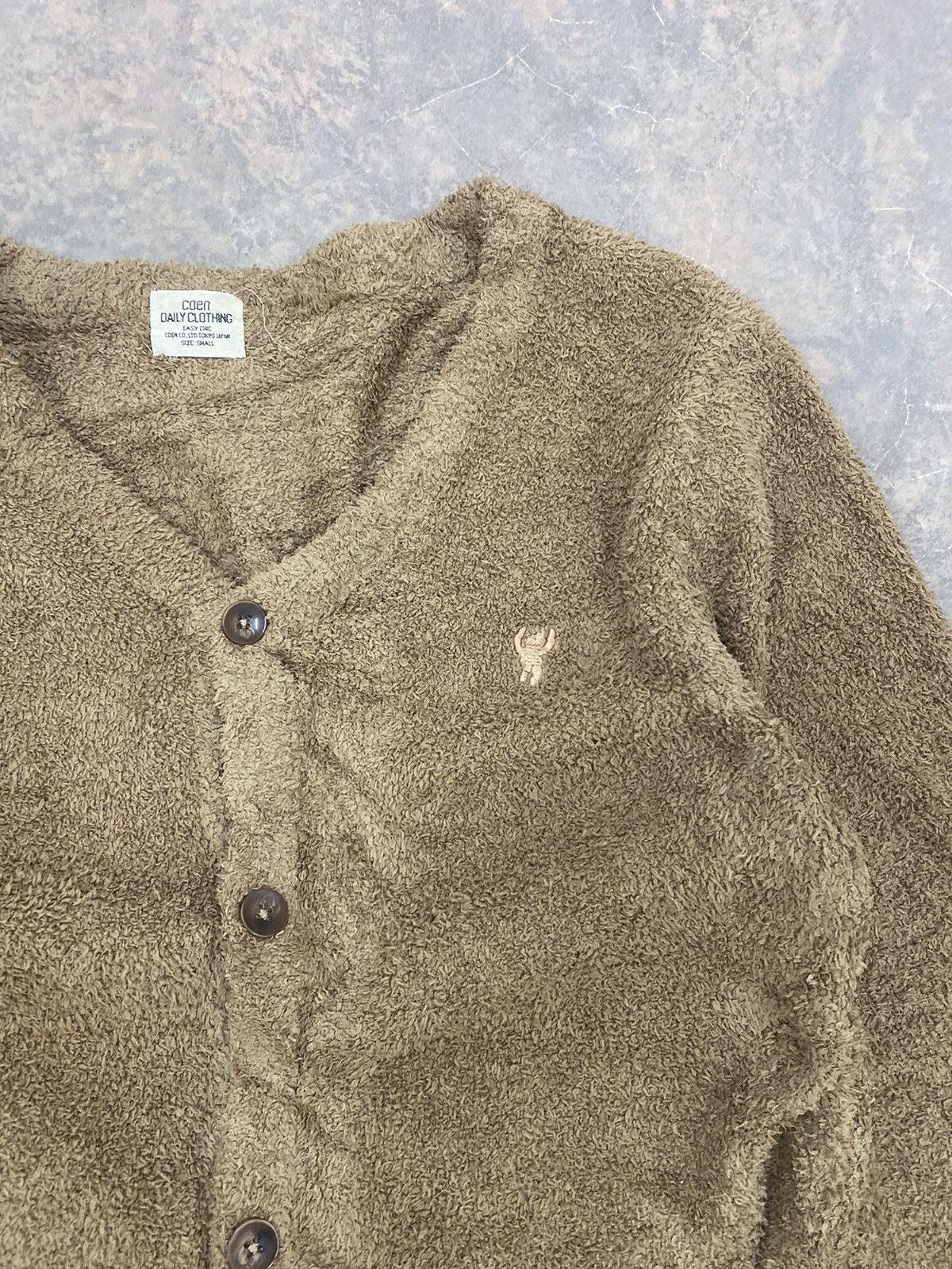 Homespun Knitwear × Vintage KURT COBAIN MOHAIR CARDIGAN FUR FLUFFY JAPAN COEN Size US S / EU 44-46 / 1 - 5 Thumbnail