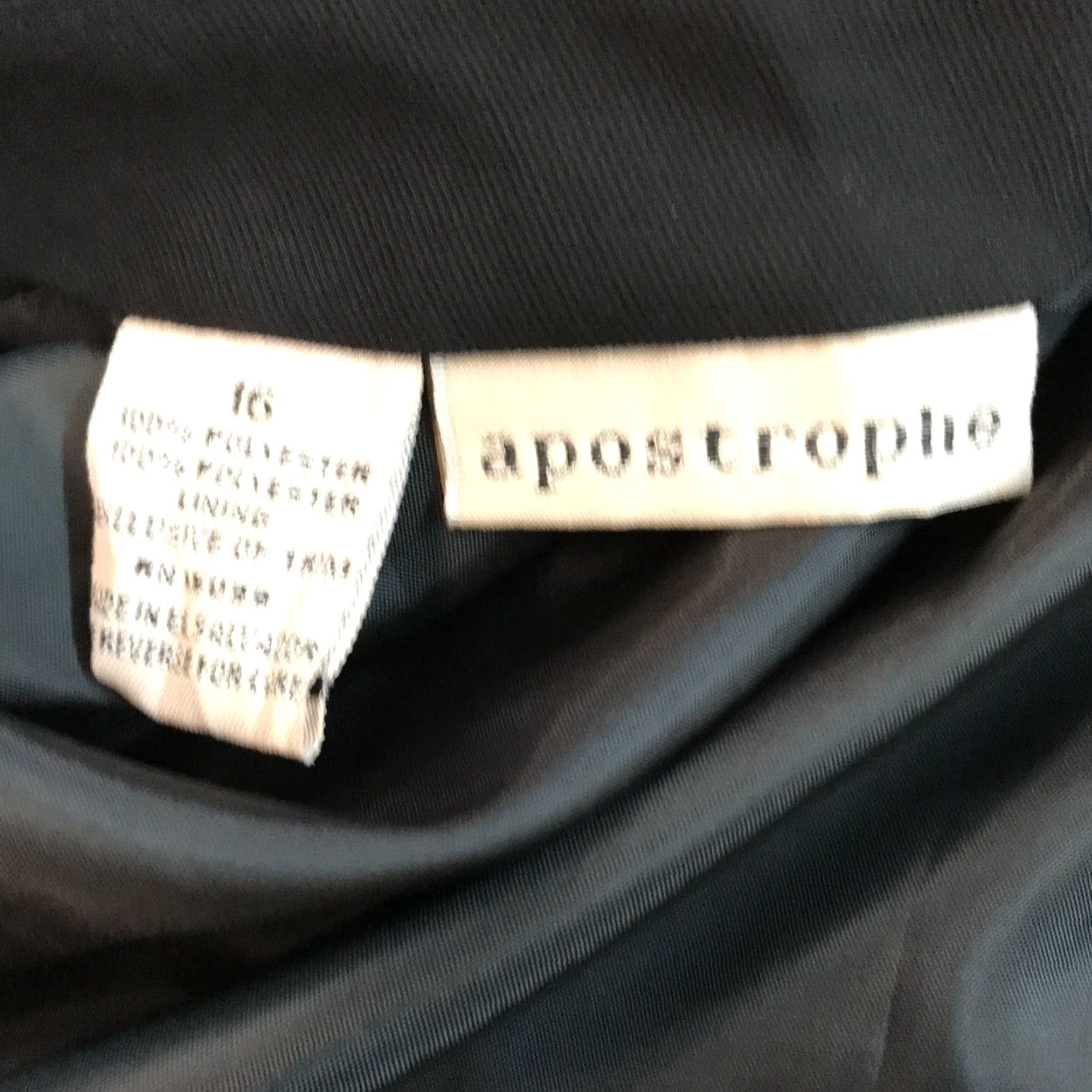 Vintage **Vintage Apostrophe Women's Regular Black Midi A-Line Skirt Size 16** User: Vintage Apostrophe Women's Black Regular Midi A-Line Skirt Size 16 Size 38" / US 16 / IT 52 - 5 Thumbnail