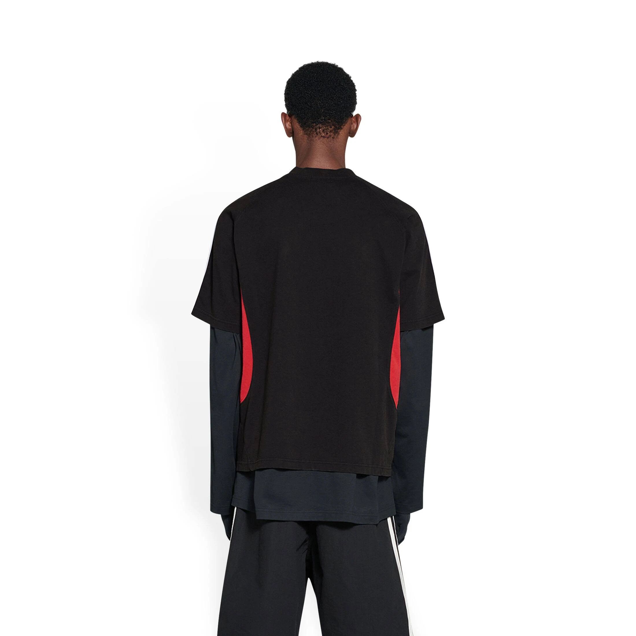Adidas × Balenciaga o1srvl11e0424 T-Shirt Medium Fit in Black/White/Red Size US M / EU 48-50 / 2 - 3 Thumbnail