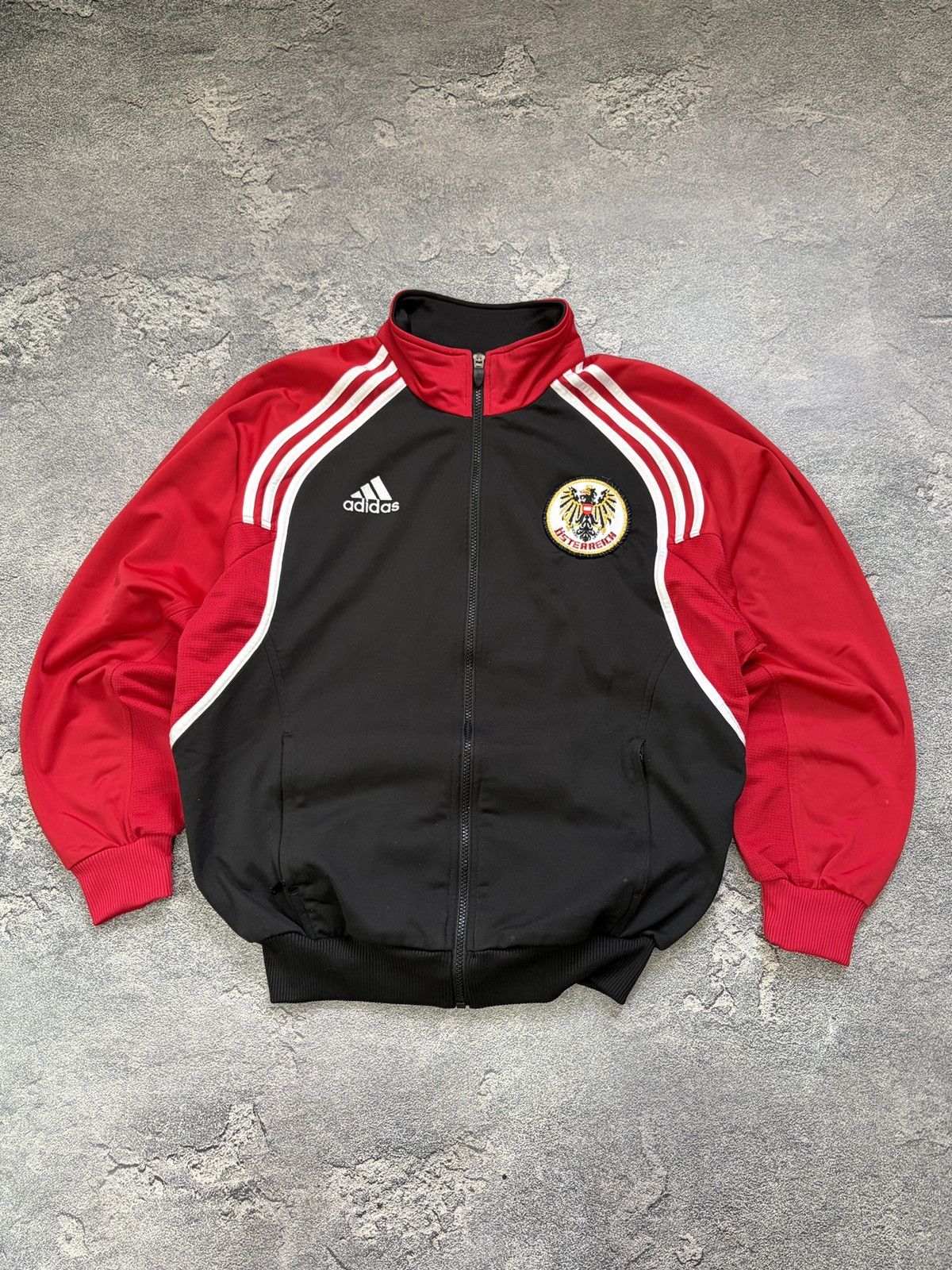 Adidas Vintage 90's Adidas Austria National Football Jacket S Size US S / EU 44-46 / 1 - 1 Thumbnail